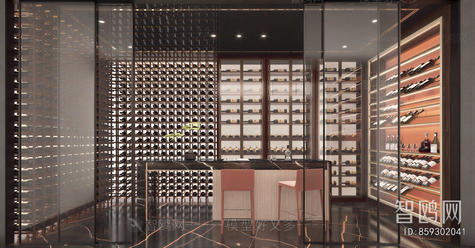 Modern Wine Cellar/Wine Tasting Room
