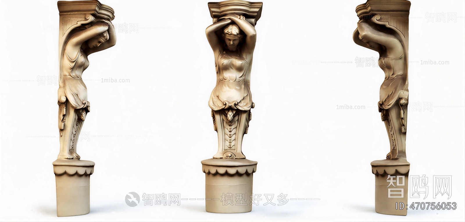 Chinese Style Sculpture Sketch