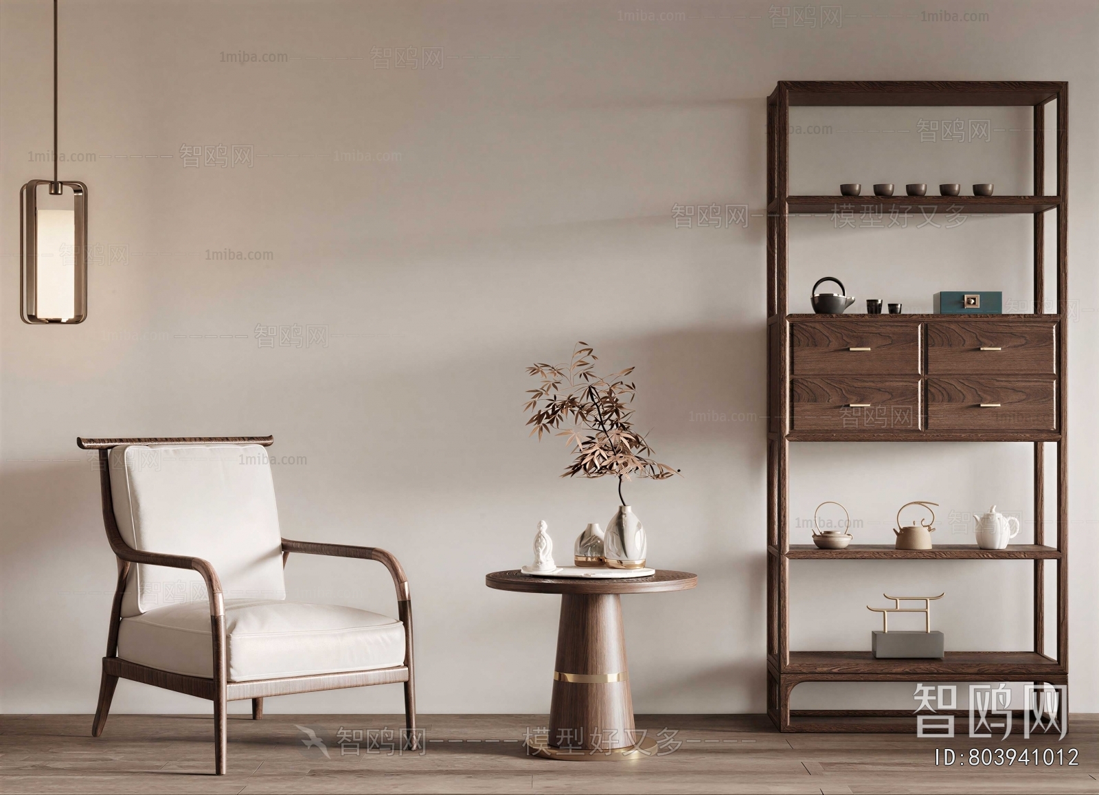 New Chinese Style Lounge Chair