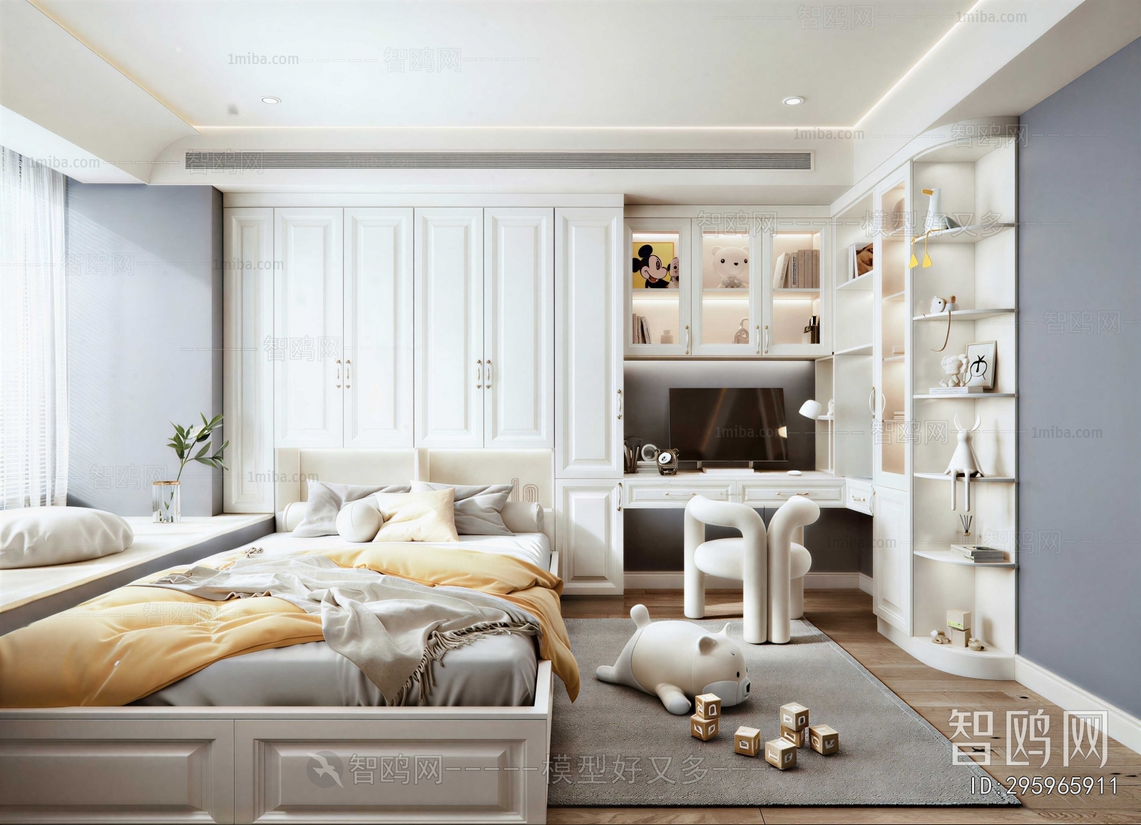 Simple European Style Children's Room