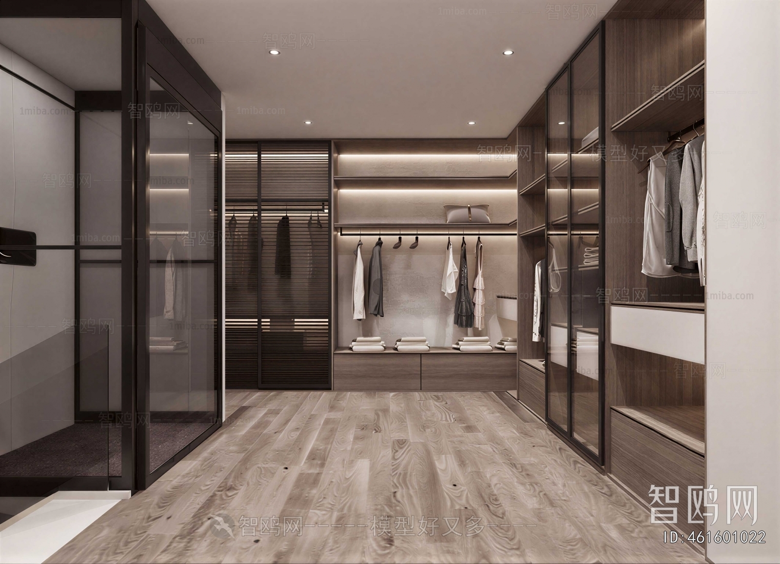 Modern Clothes Storage Area