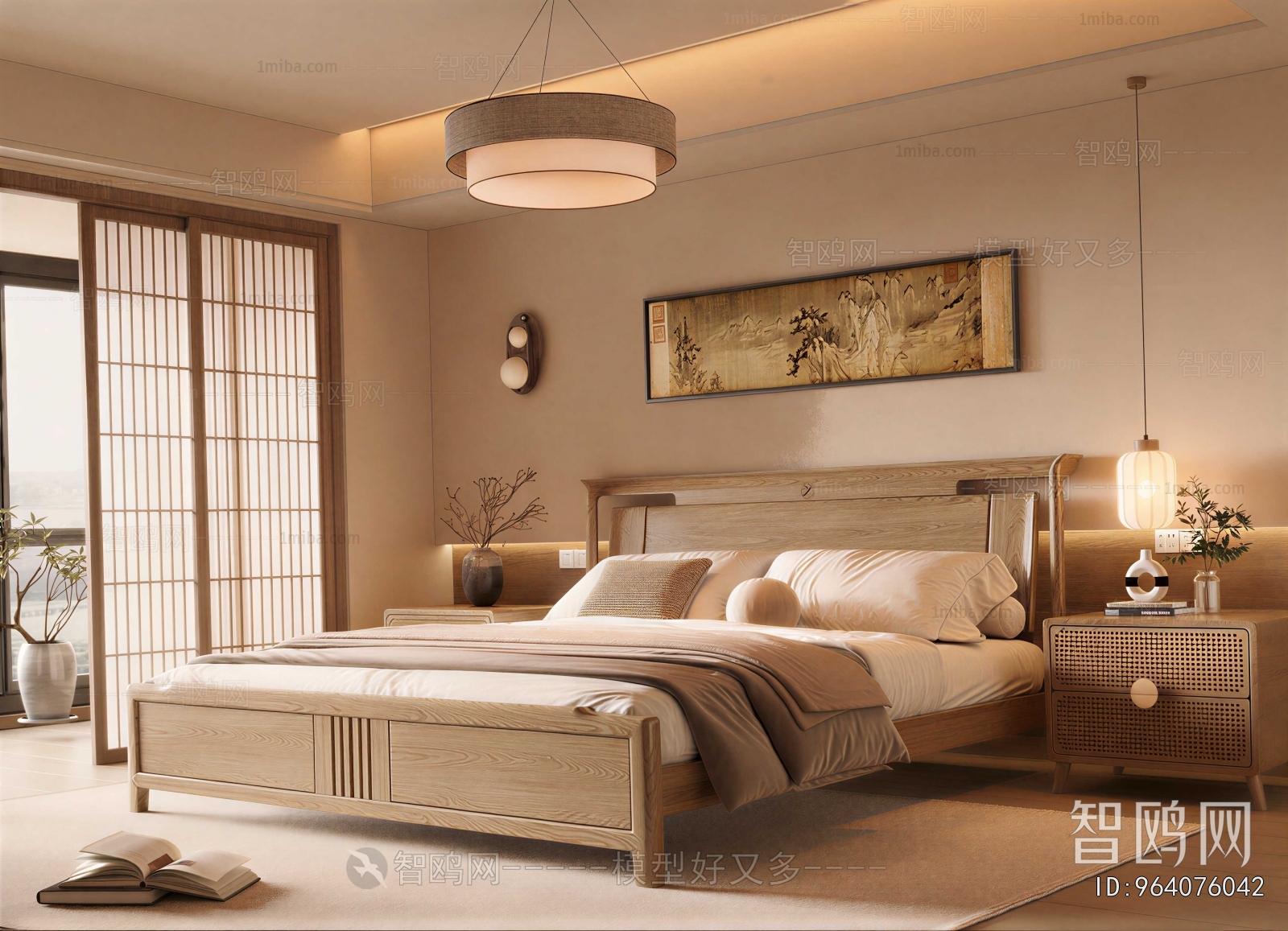 New Chinese Style Bedroom