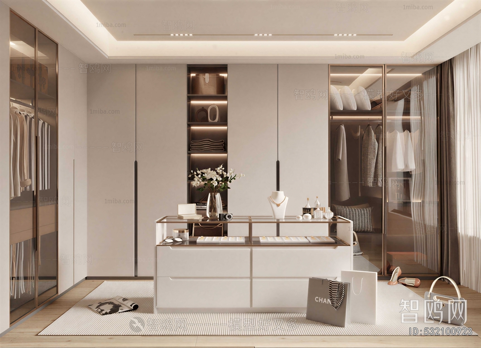 Modern Clothes Storage Area