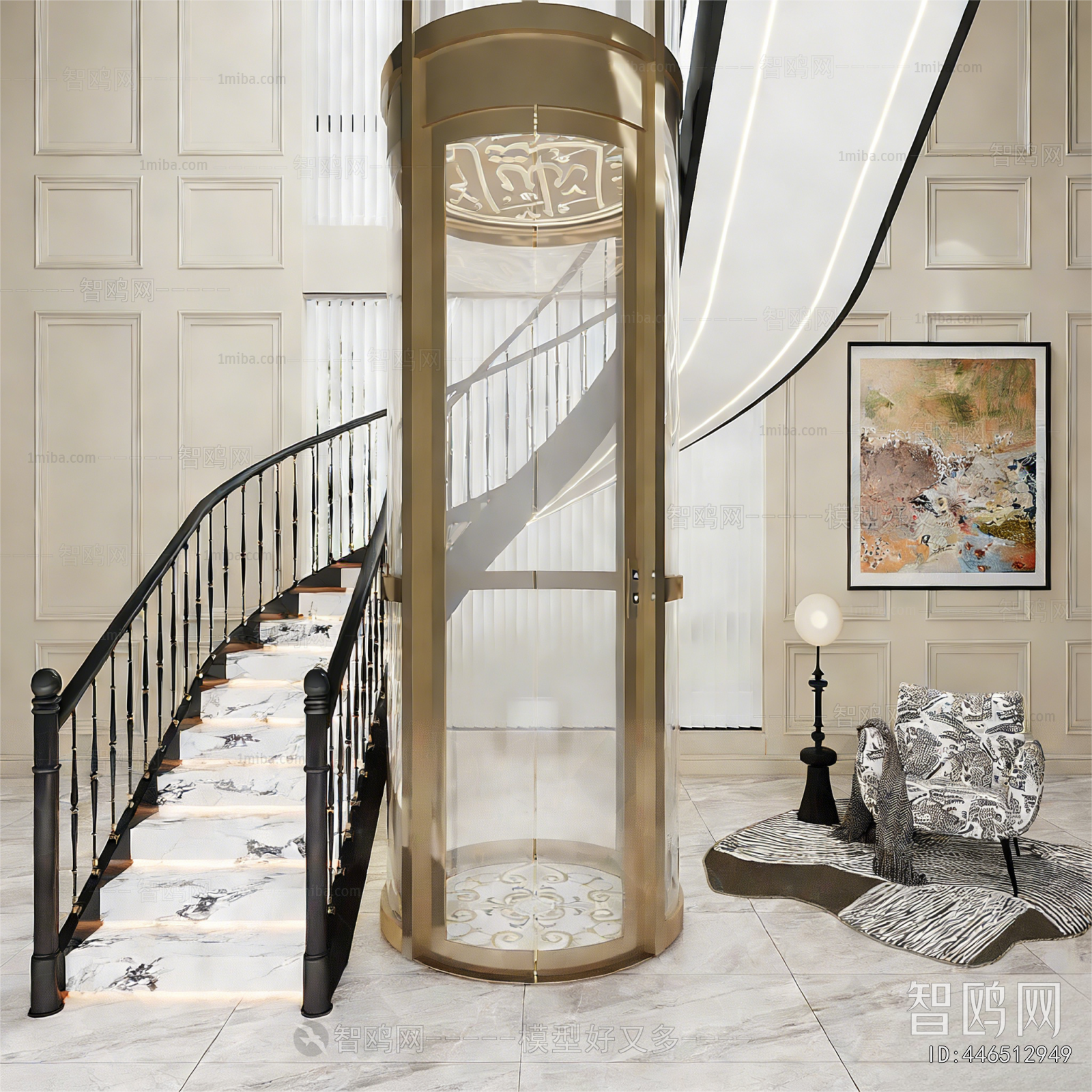 French Style Stairwell