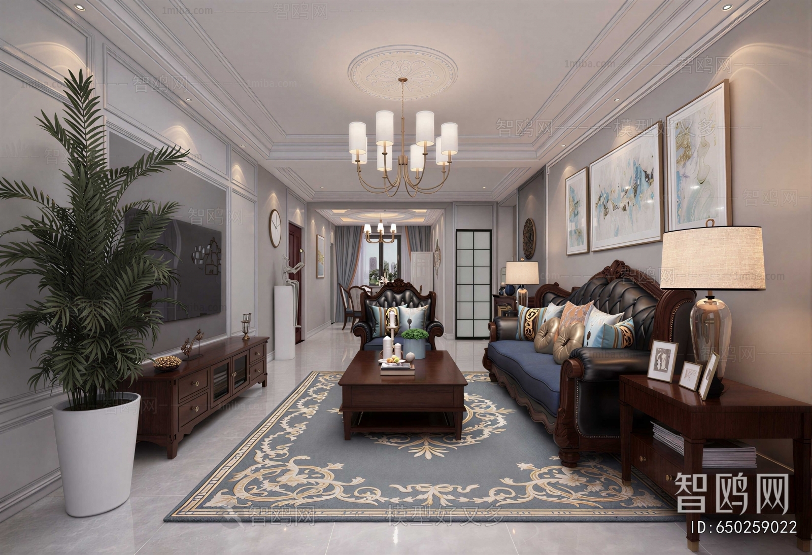 American Style A Living Room