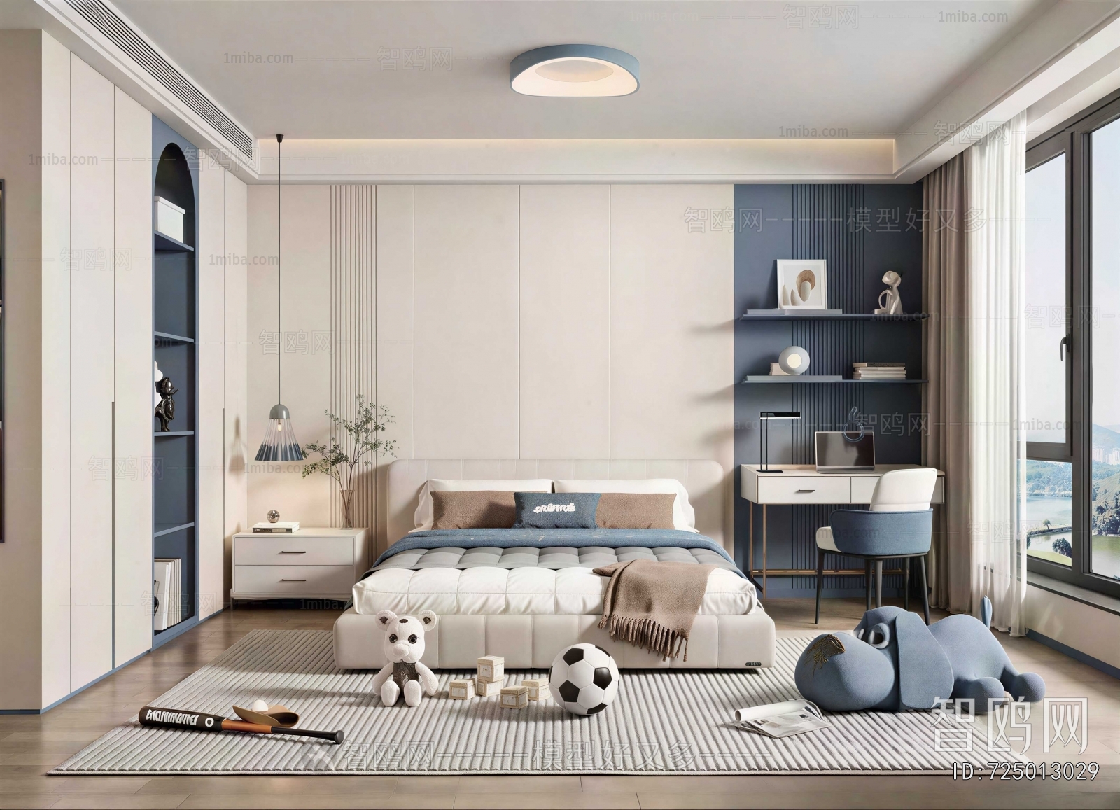 Modern Boy's Room And Son's Room