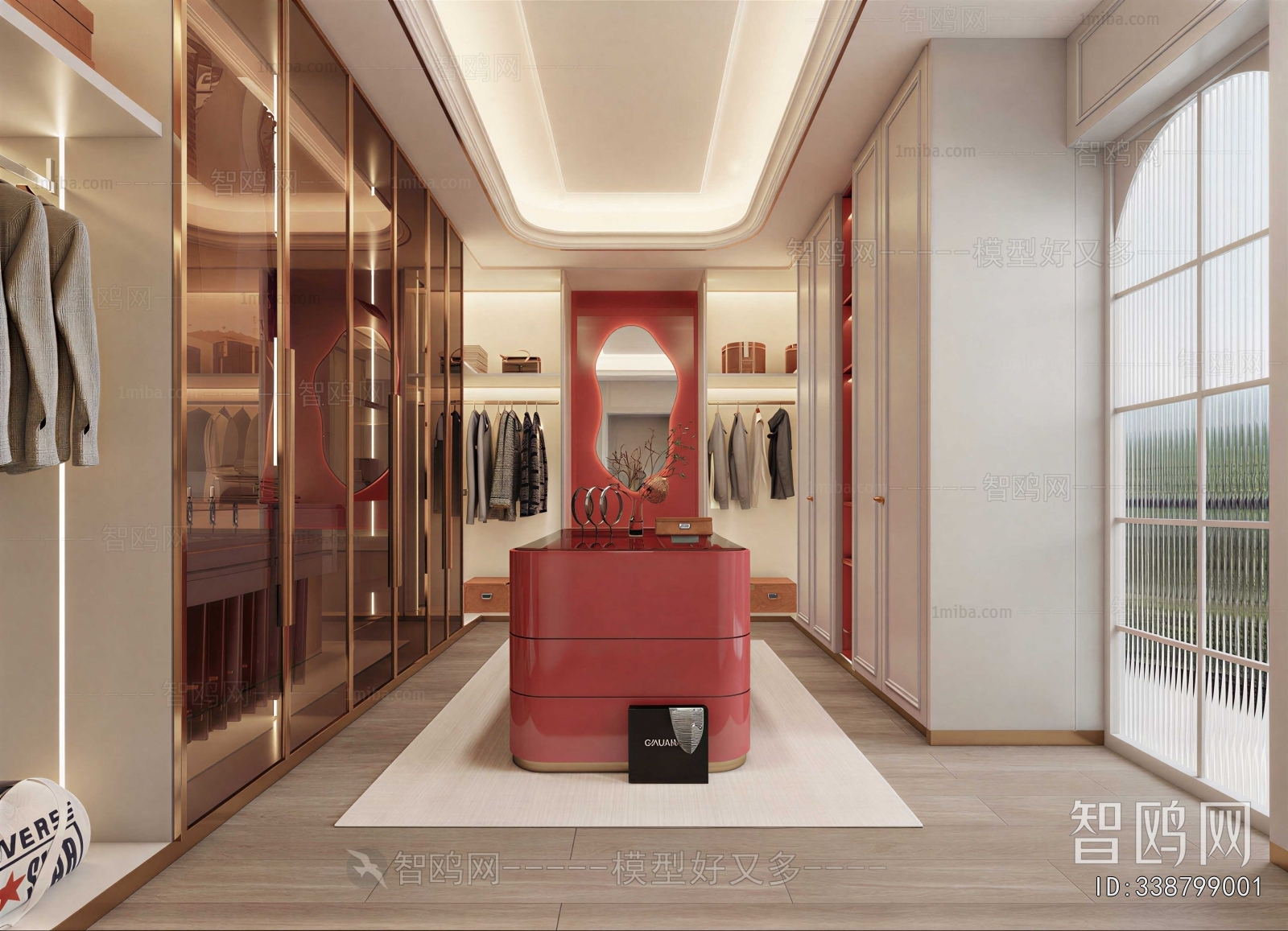 Modern Clothes Storage Area