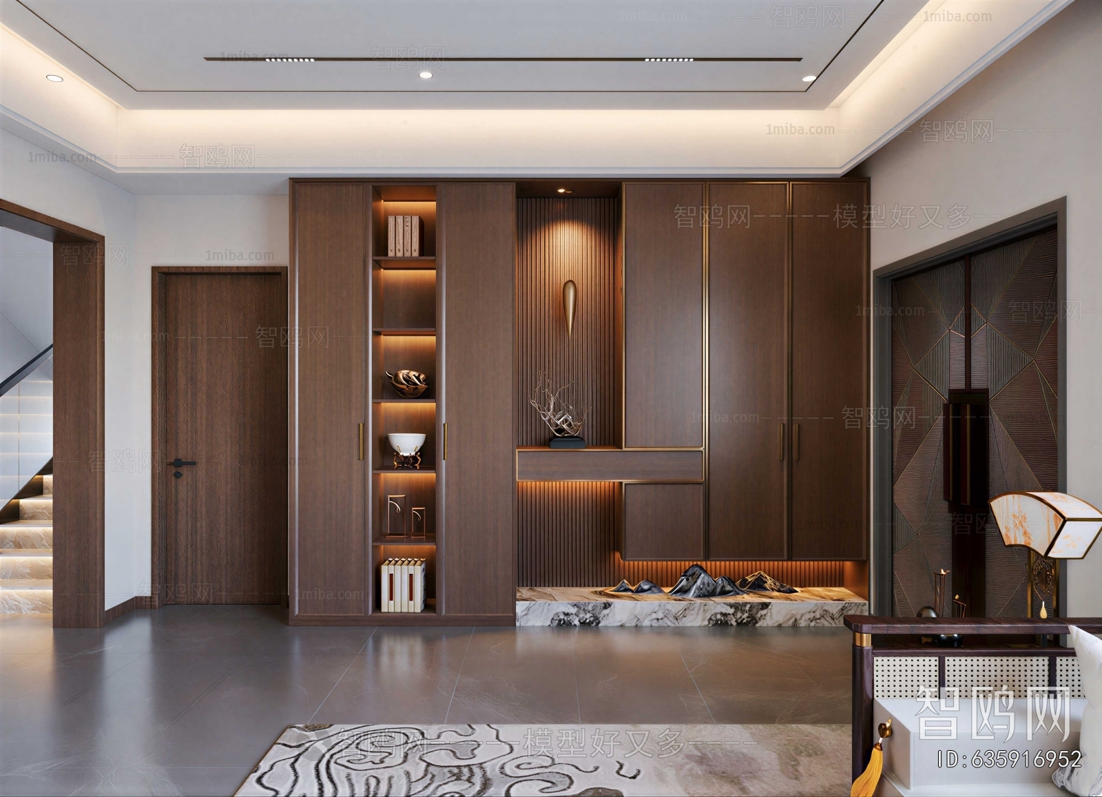 New Chinese Style Hallway