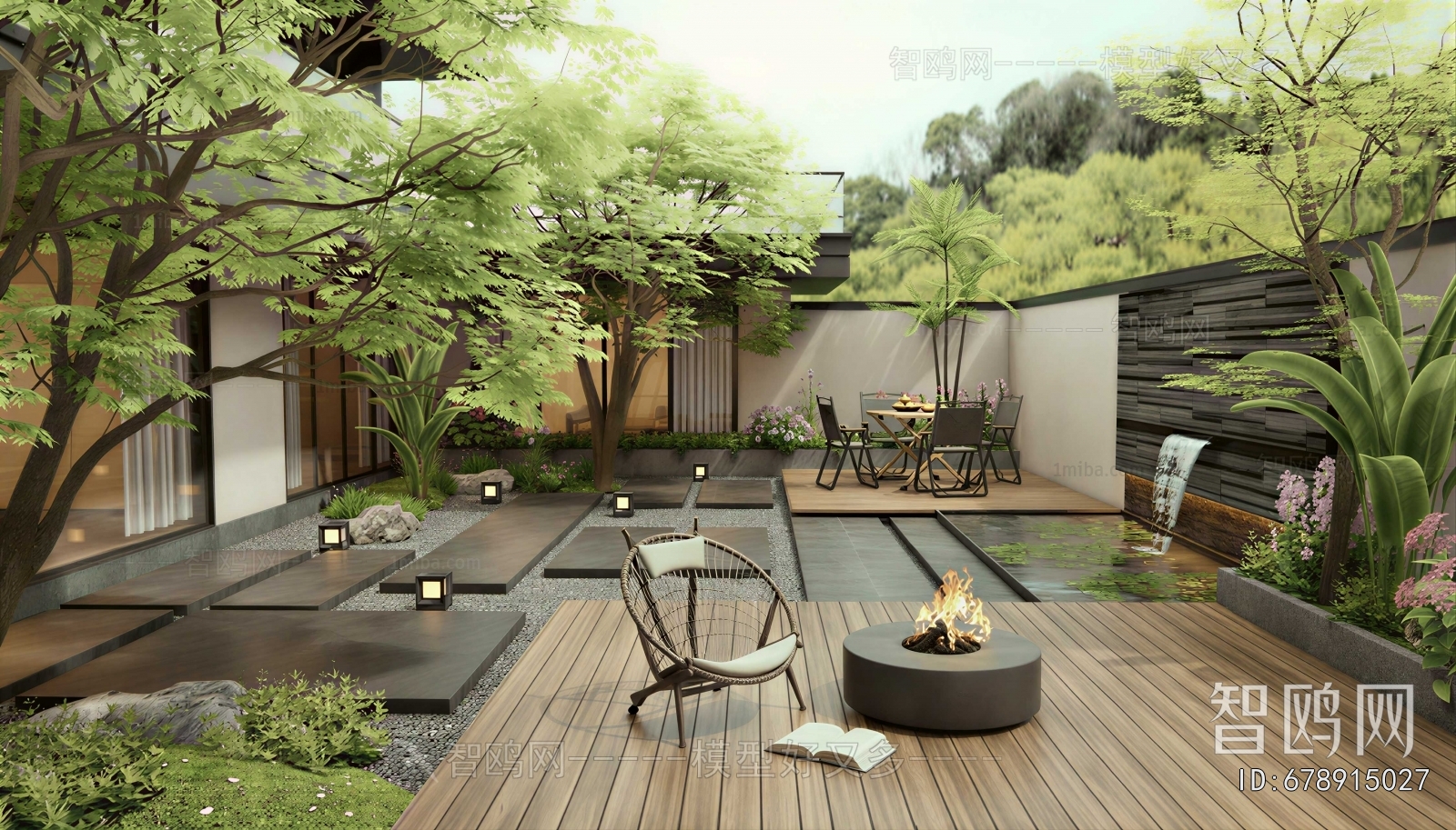Modern Courtyard/landscape