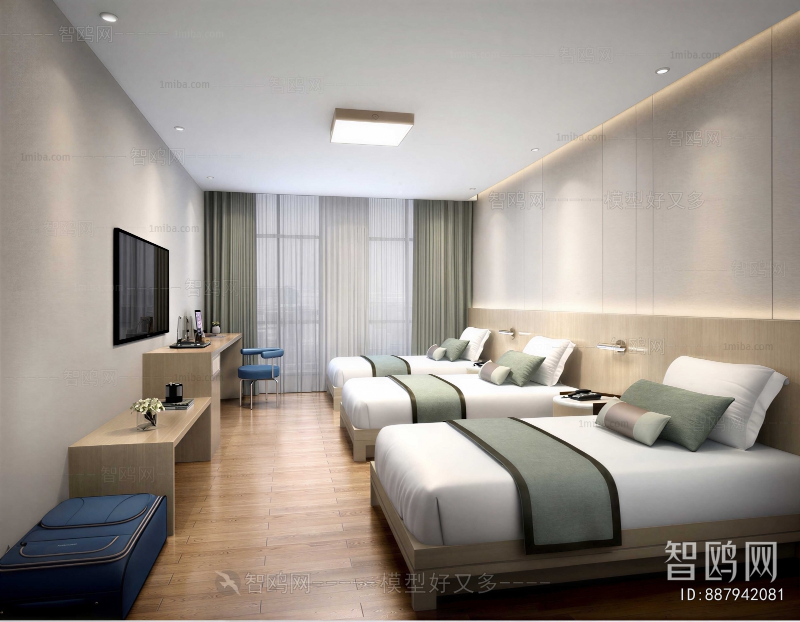 Modern Guest Room