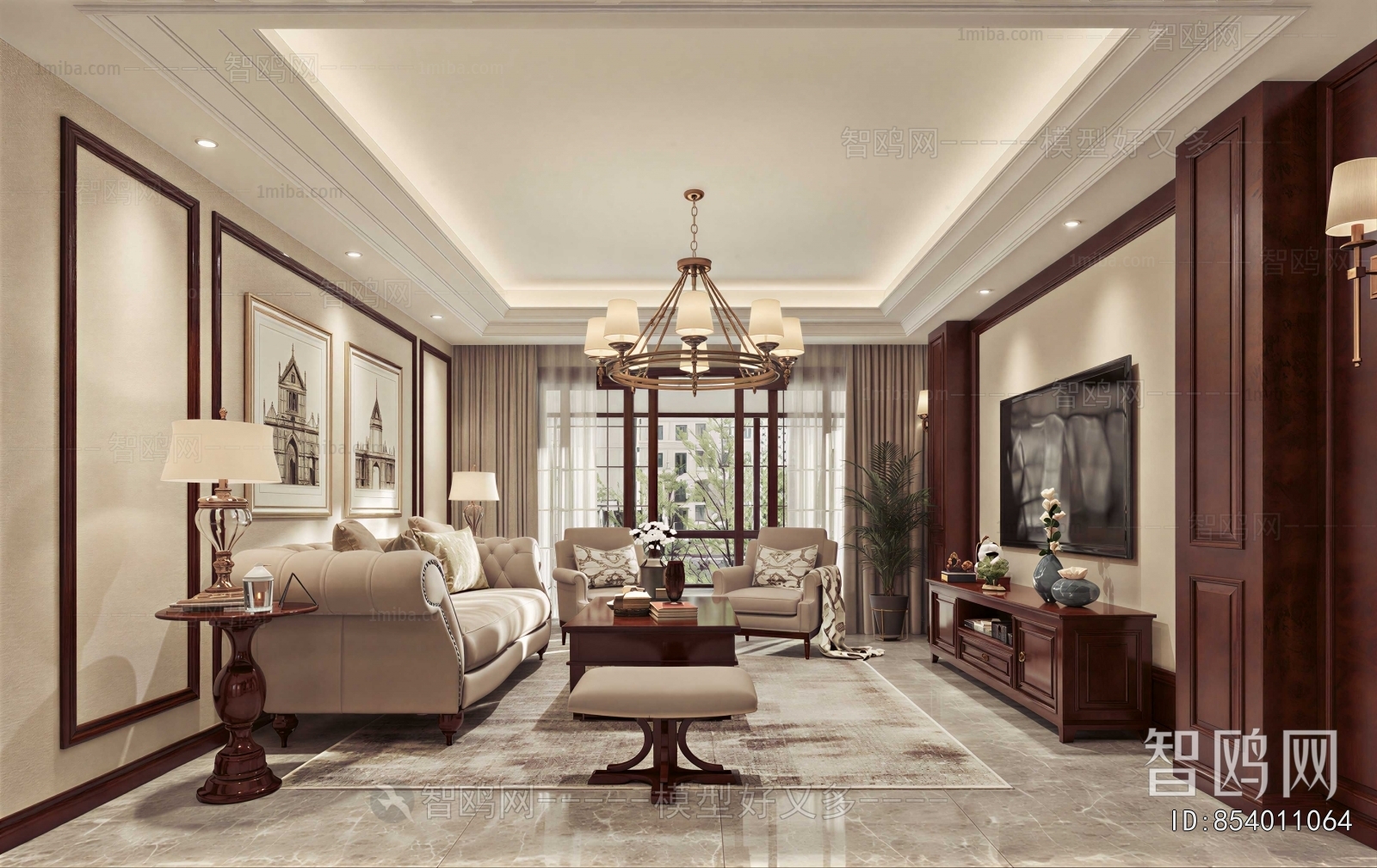 American Style A Living Room