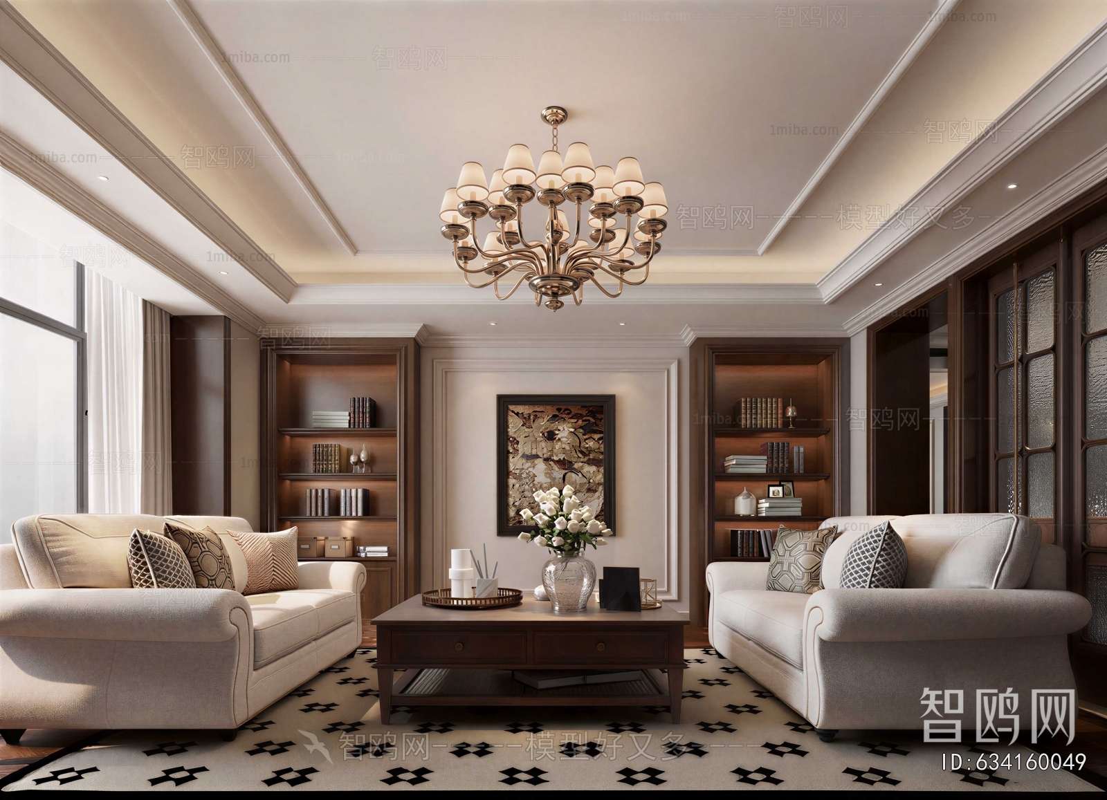 American Style A Living Room