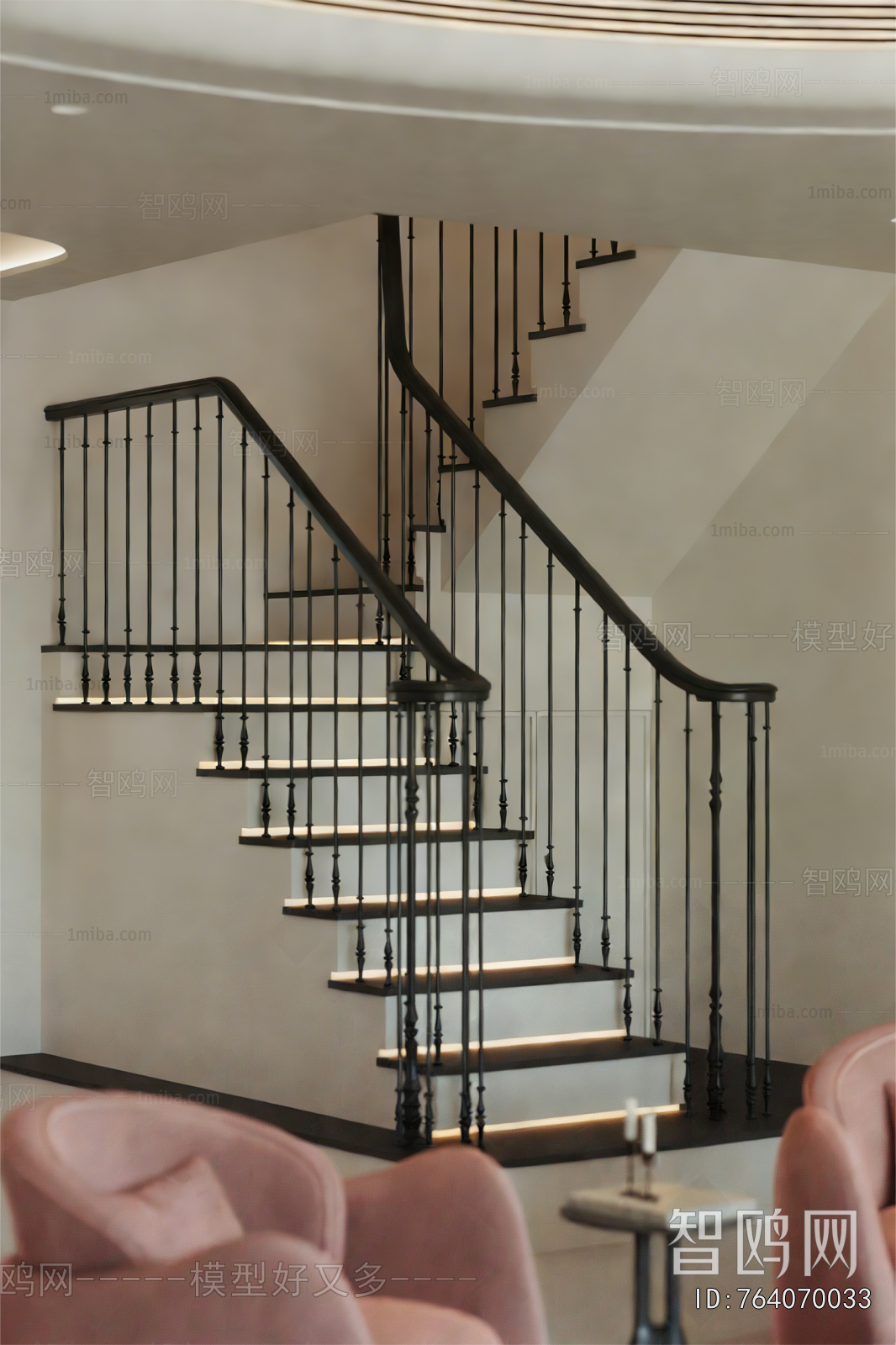 Simple European Style Staircase