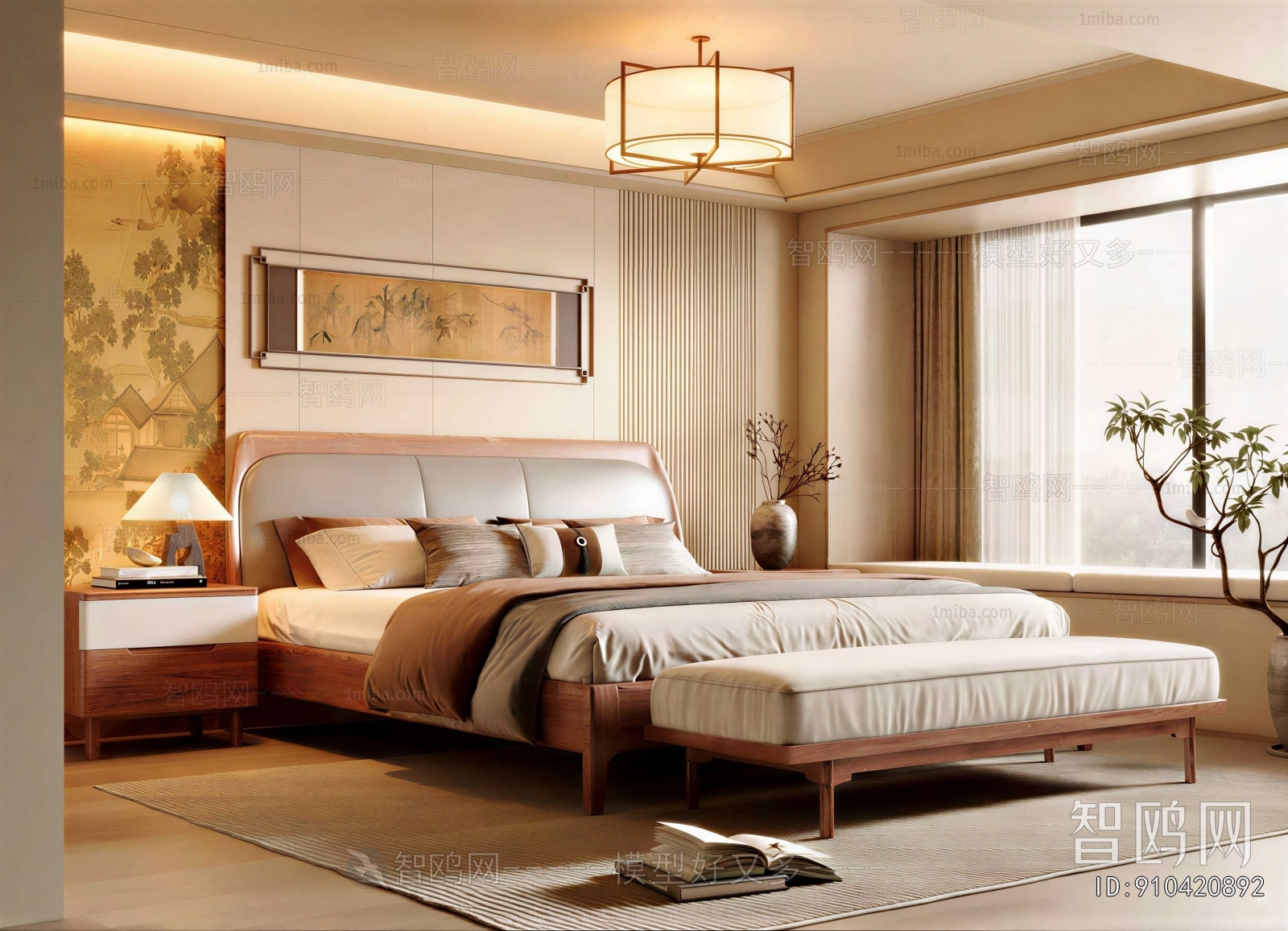 New Chinese Style Bedroom