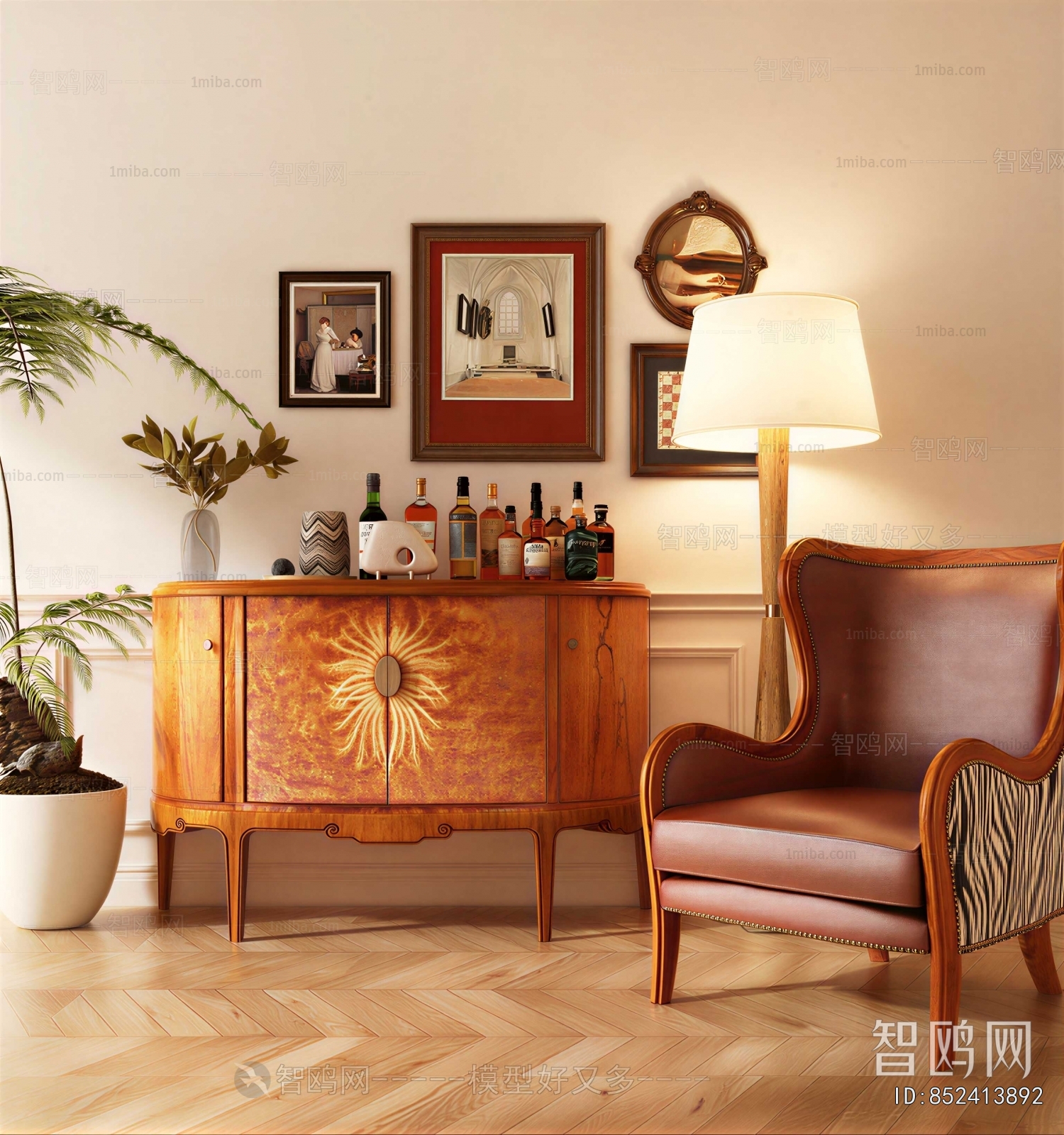American Style Entrance Cabinet
