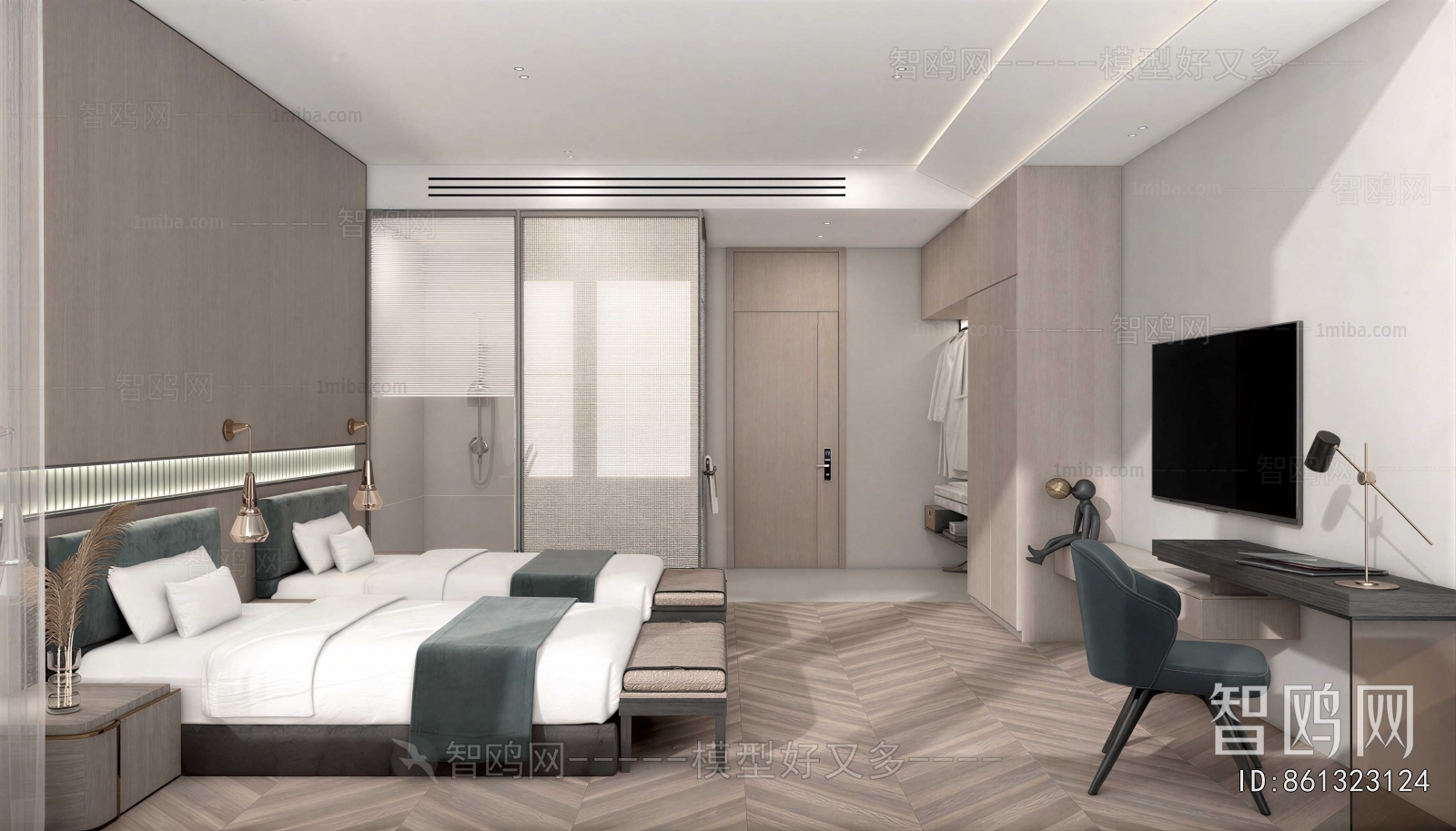 Modern Guest Room