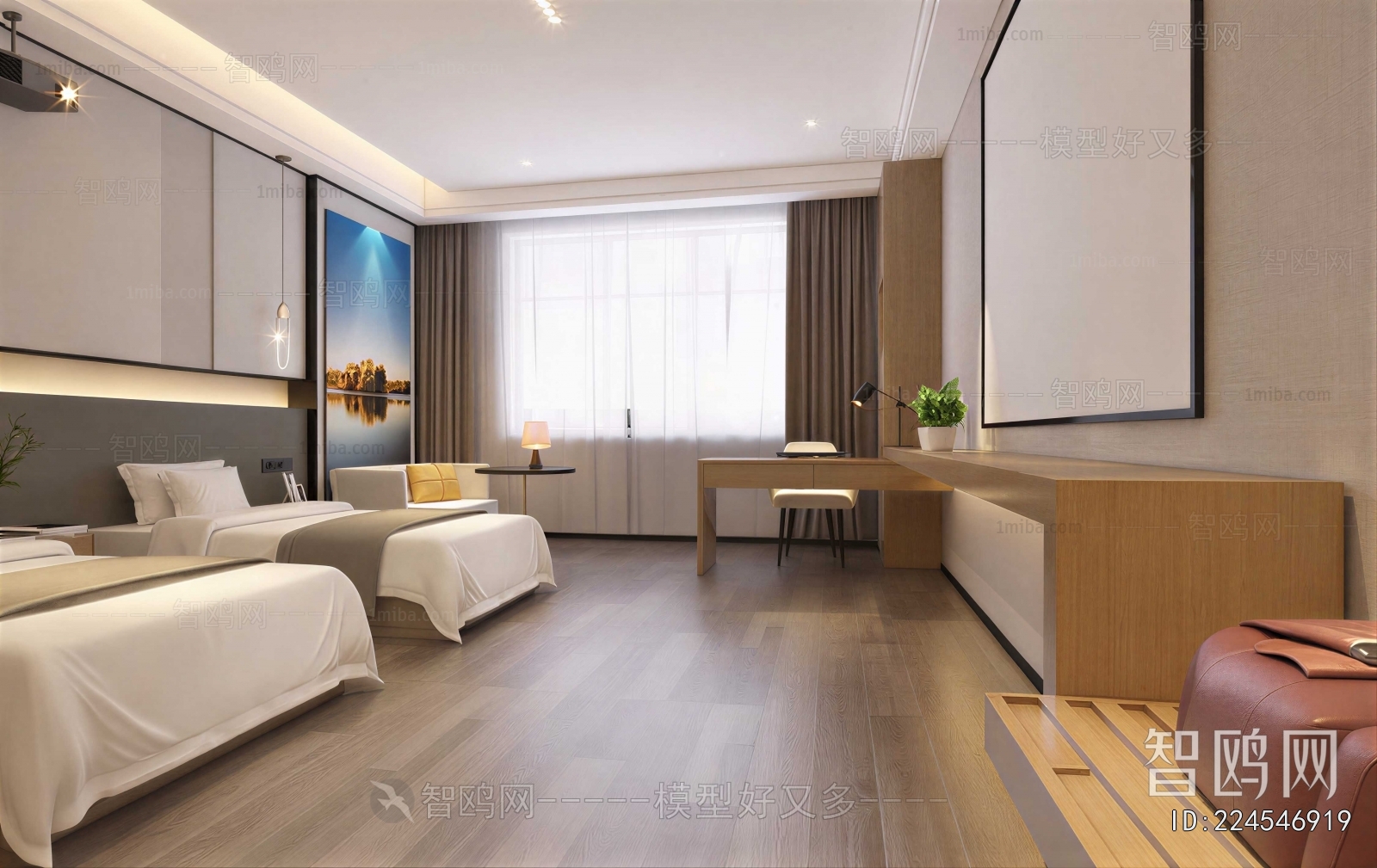 Modern Guest Room
