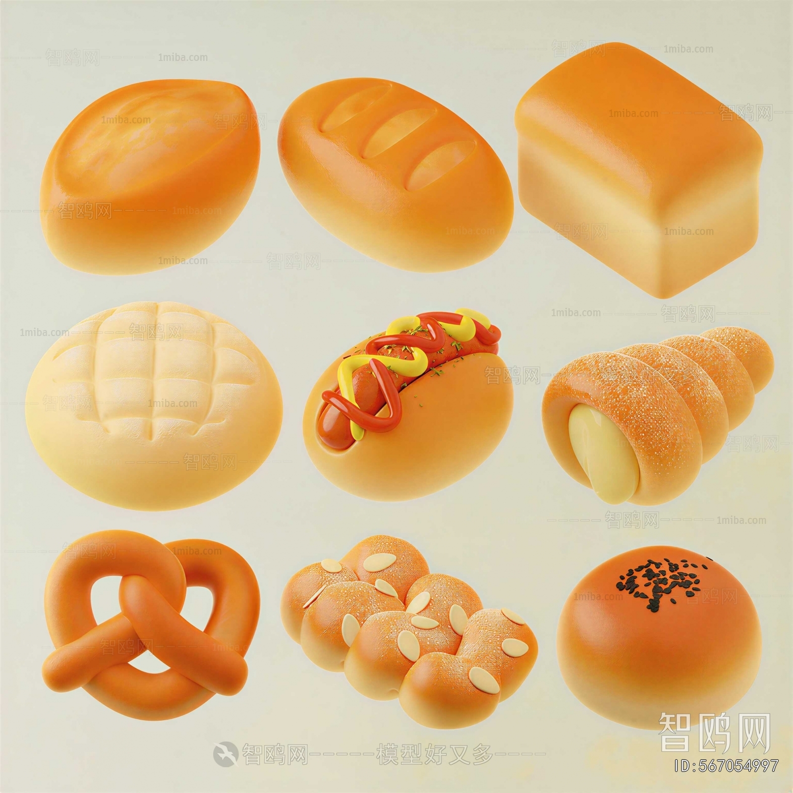 Modern Bread Cake
