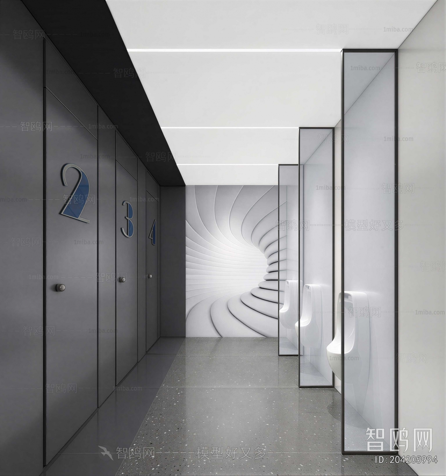 Modern Public Toilet