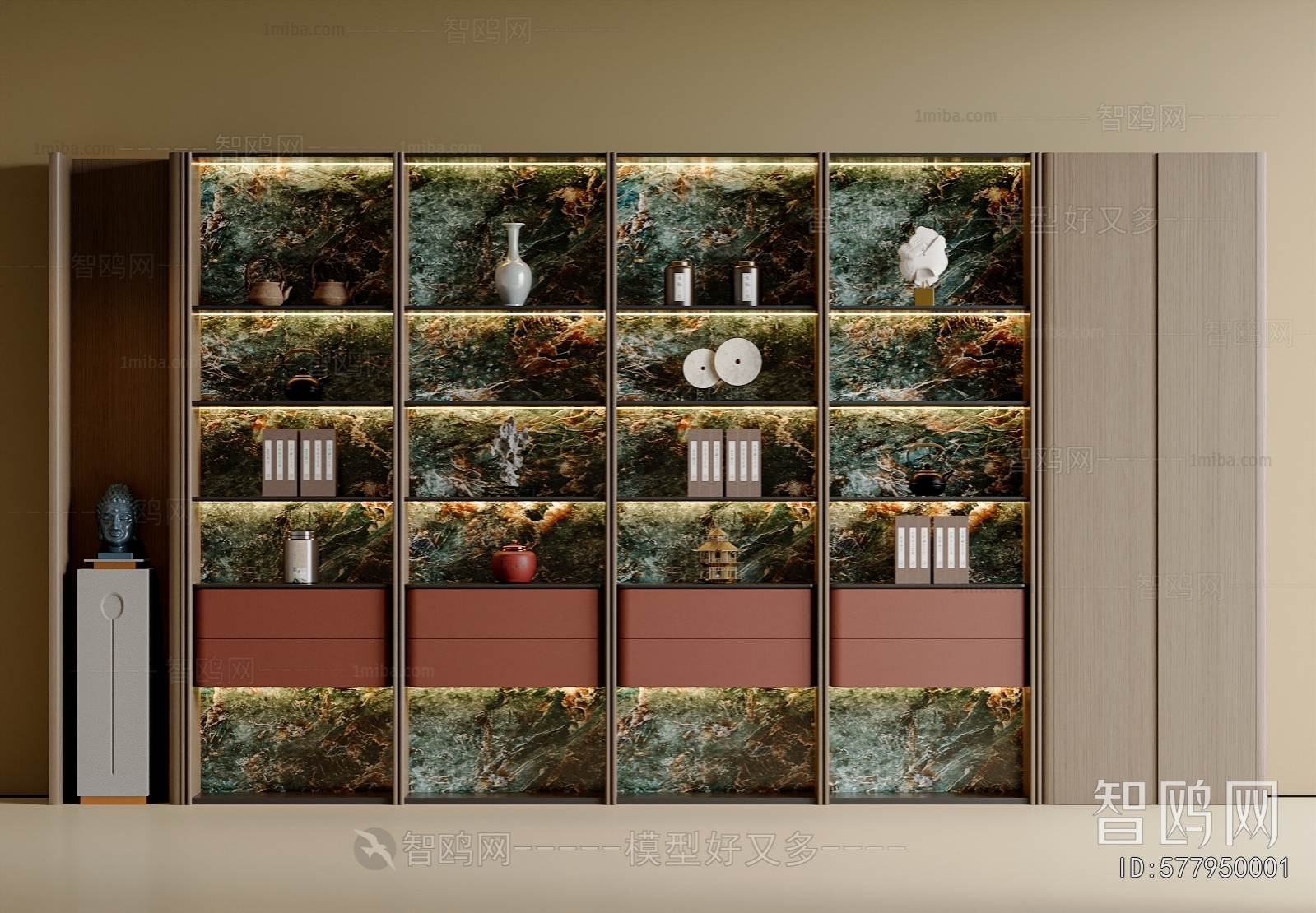 New Chinese Style Decorative Cabinet