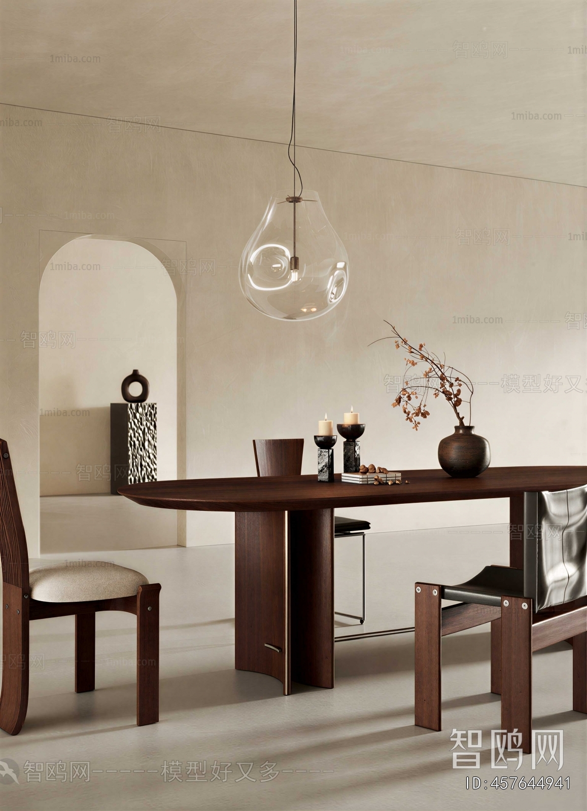 Wabi-sabi Style Dining Room