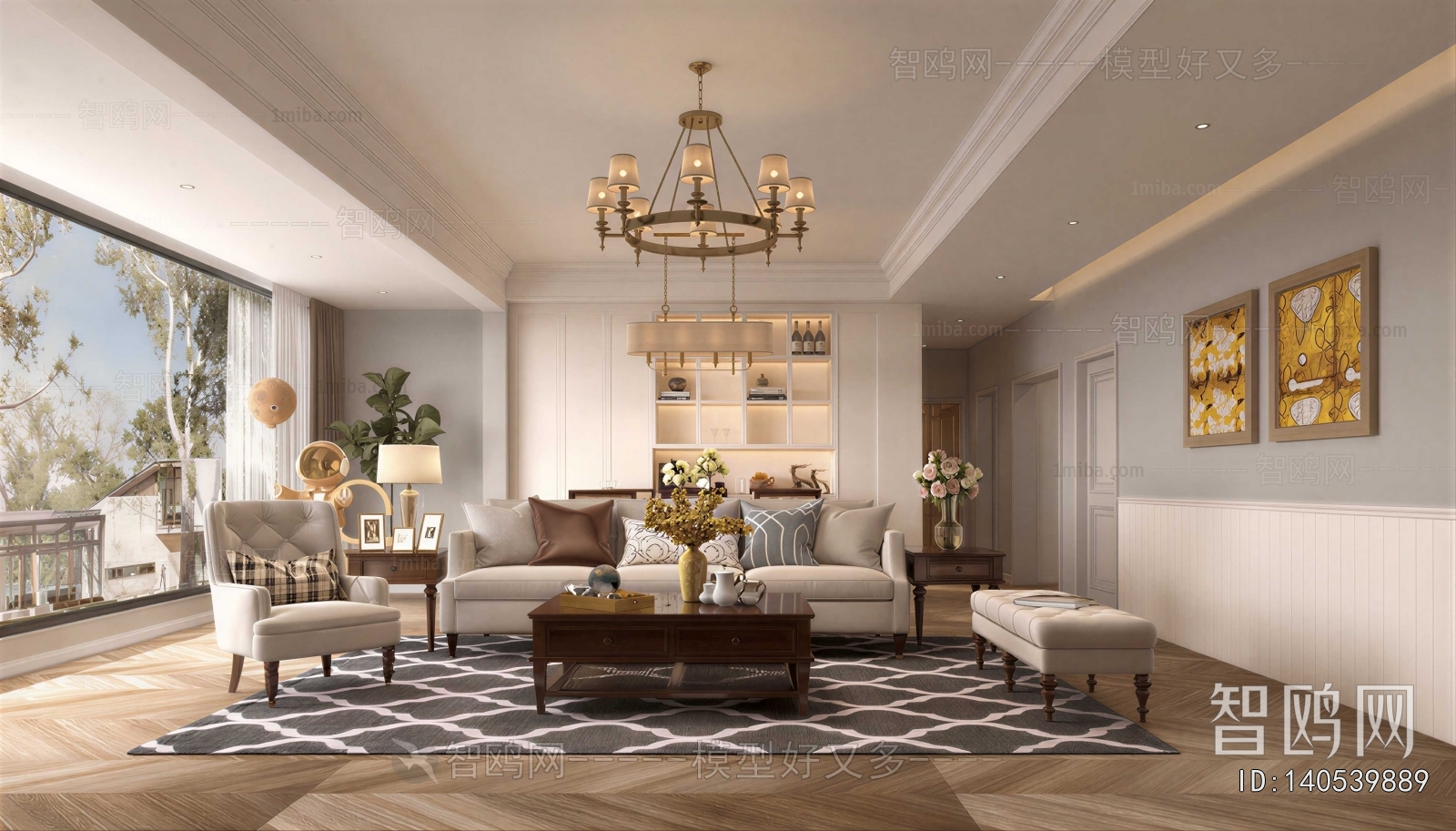 American Style A Living Room