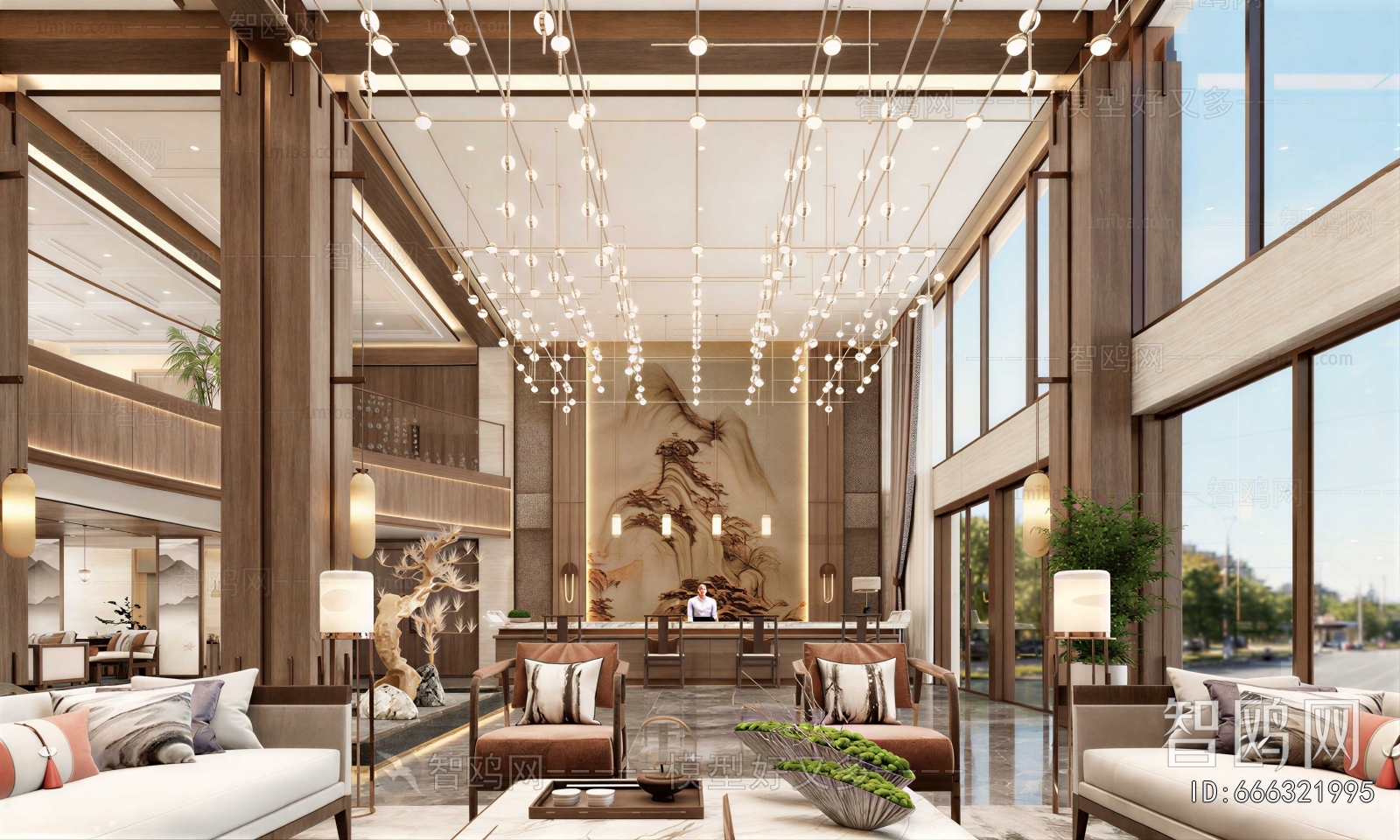 New Chinese Style Lobby Hall