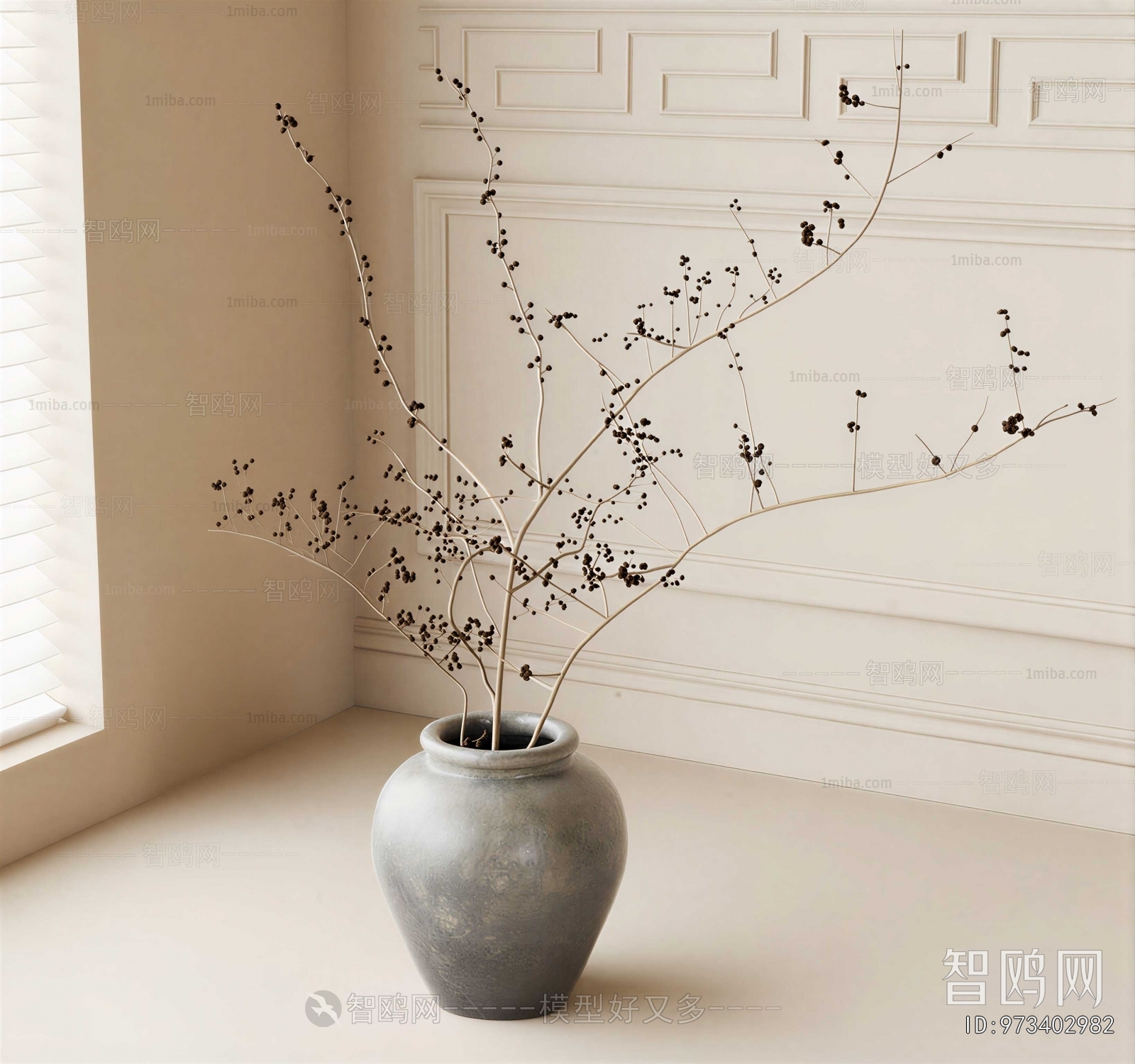 Wabi-sabi Style Flower Arrangement