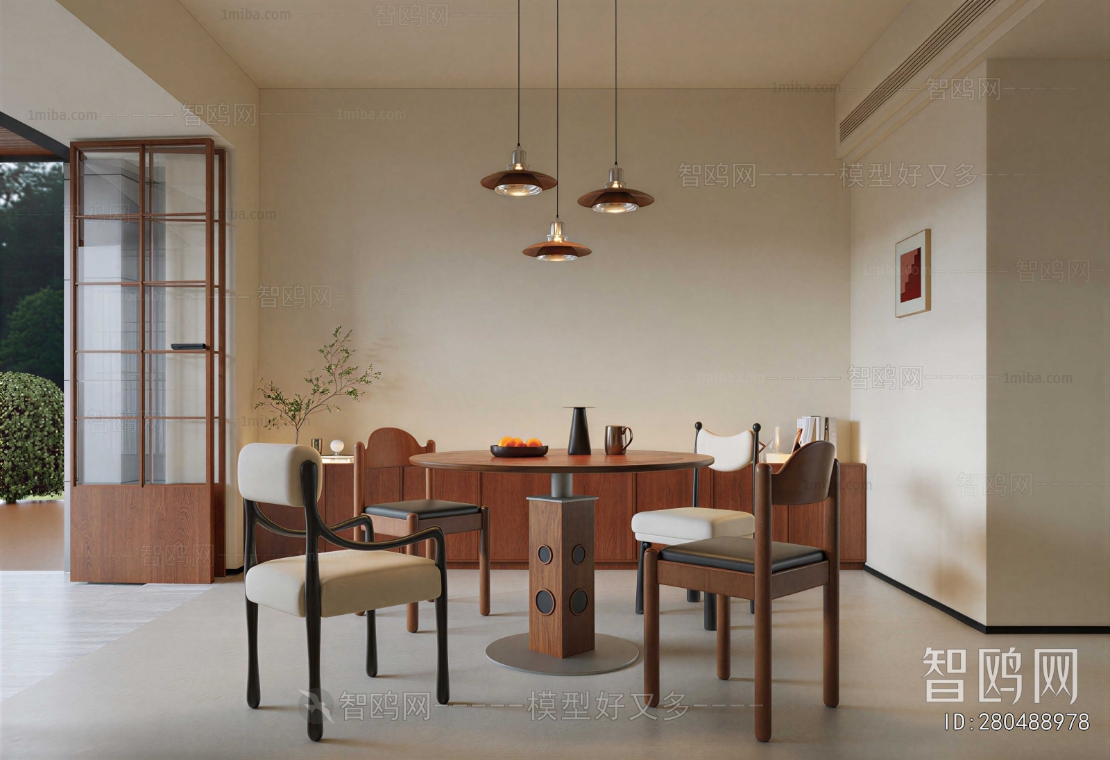 Wabi-sabi Style Dining Room