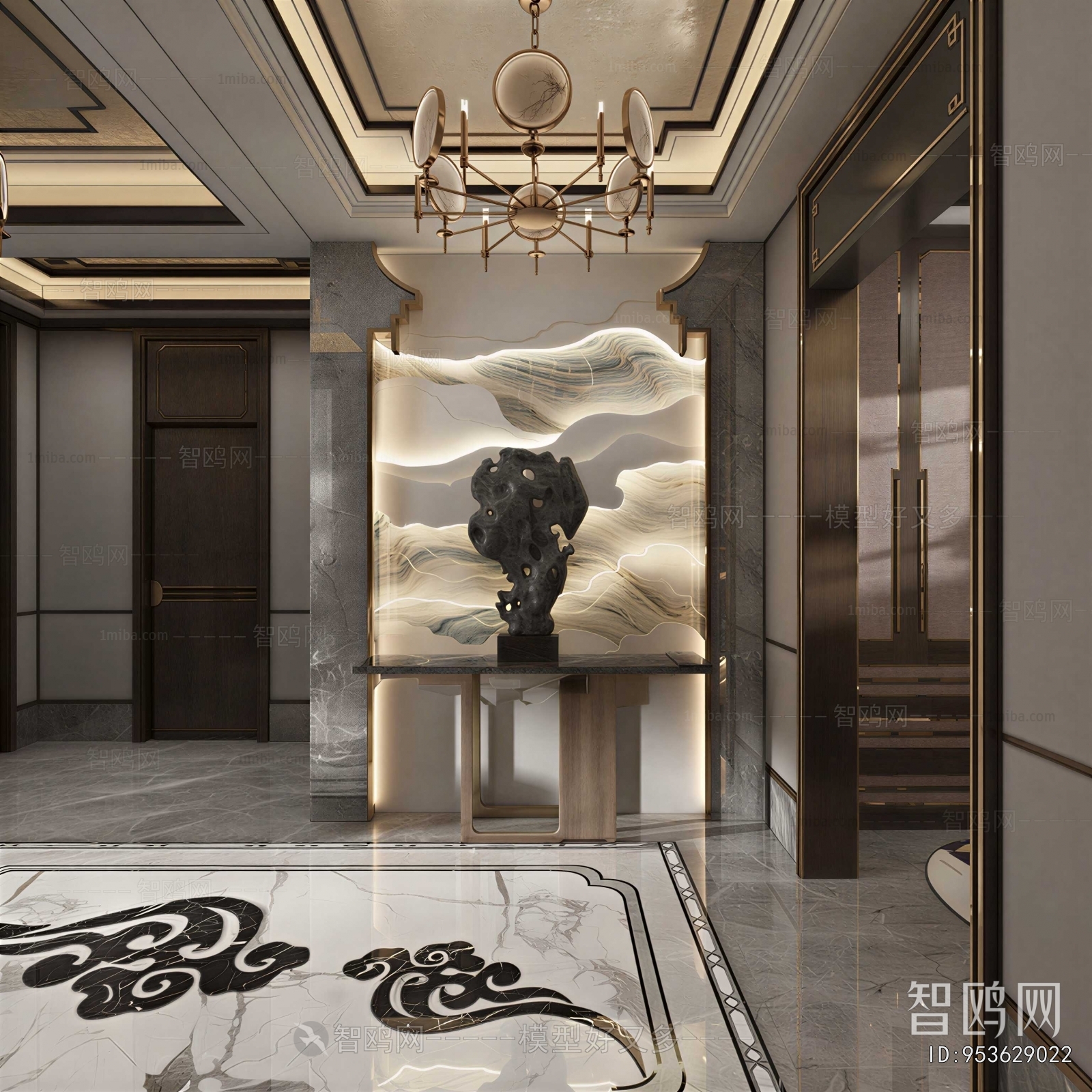 New Chinese Style Hallway