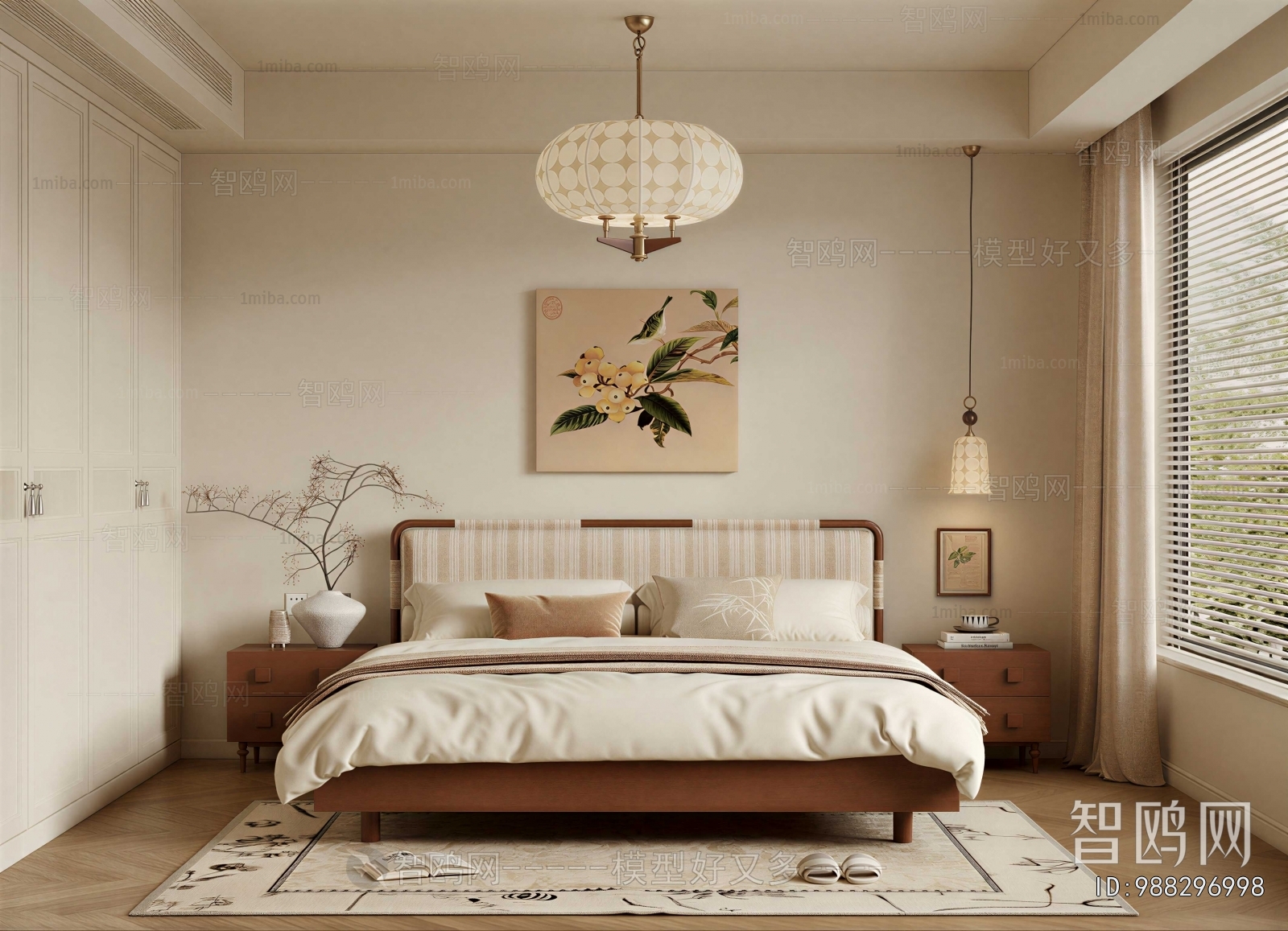 New Chinese Style Bedroom