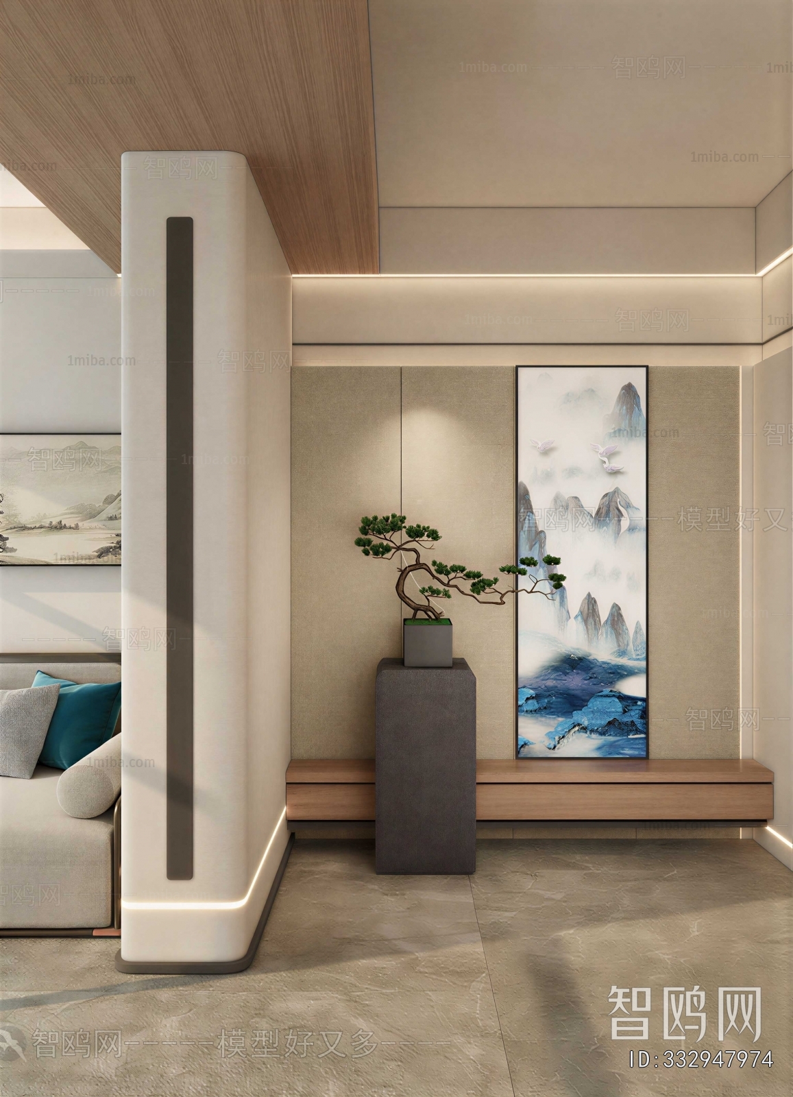 New Chinese Style Hallway