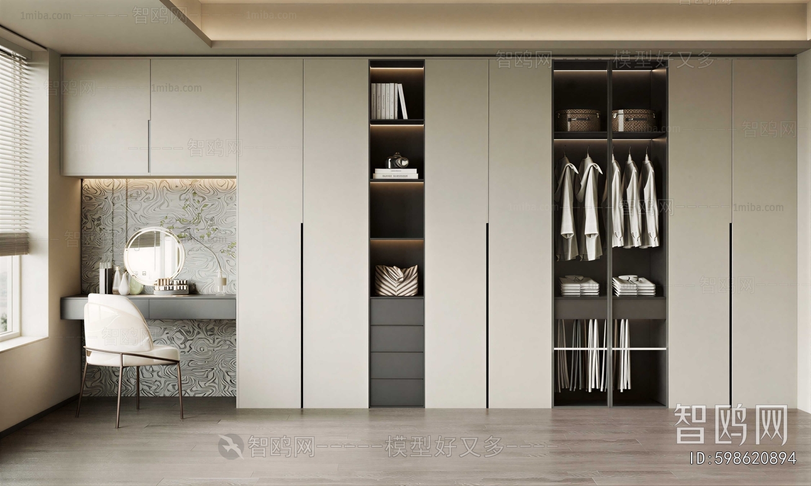 Modern Clothes Storage Area