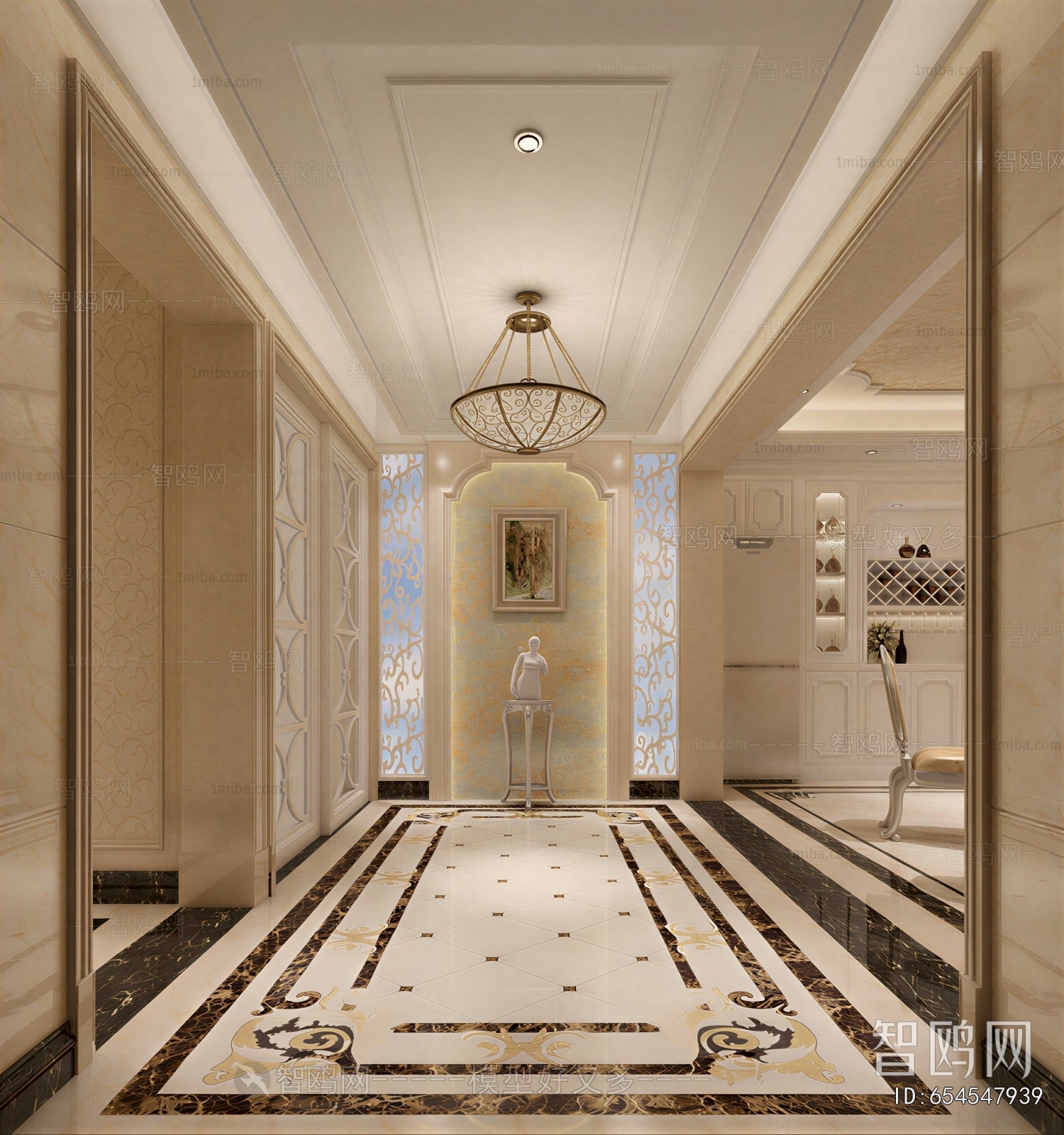 European Style Hallway
