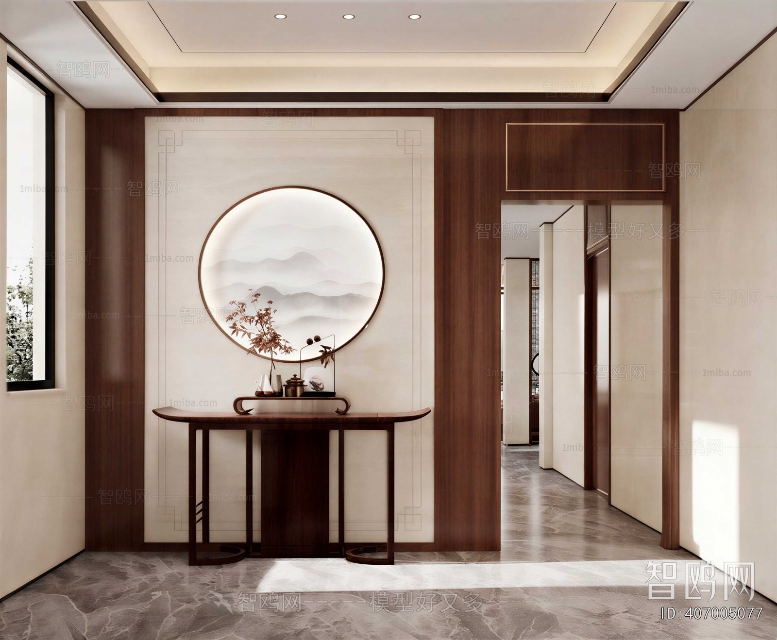 New Chinese Style Hallway