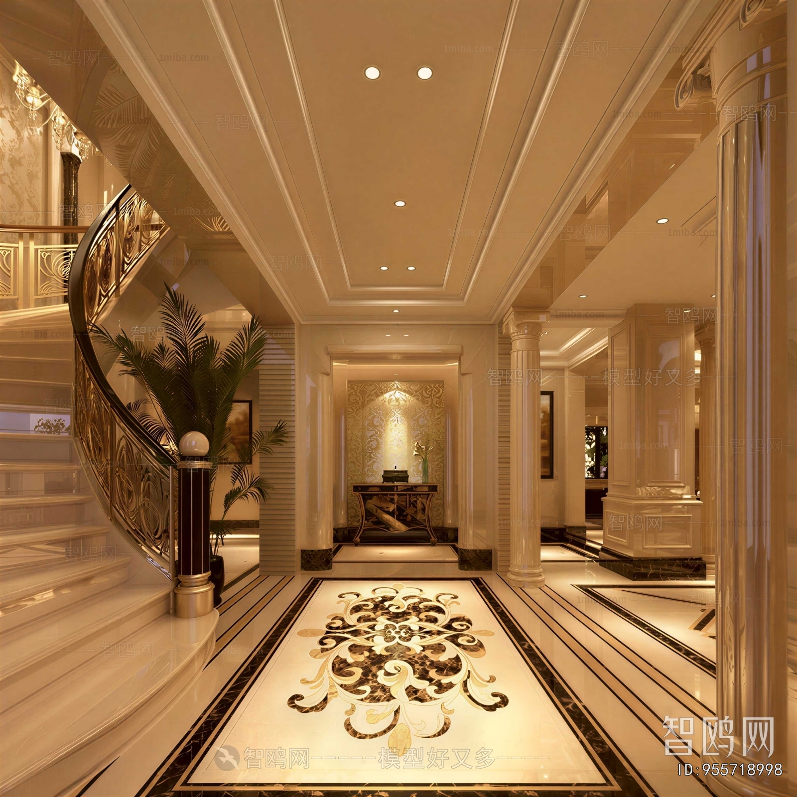 European Style Hallway