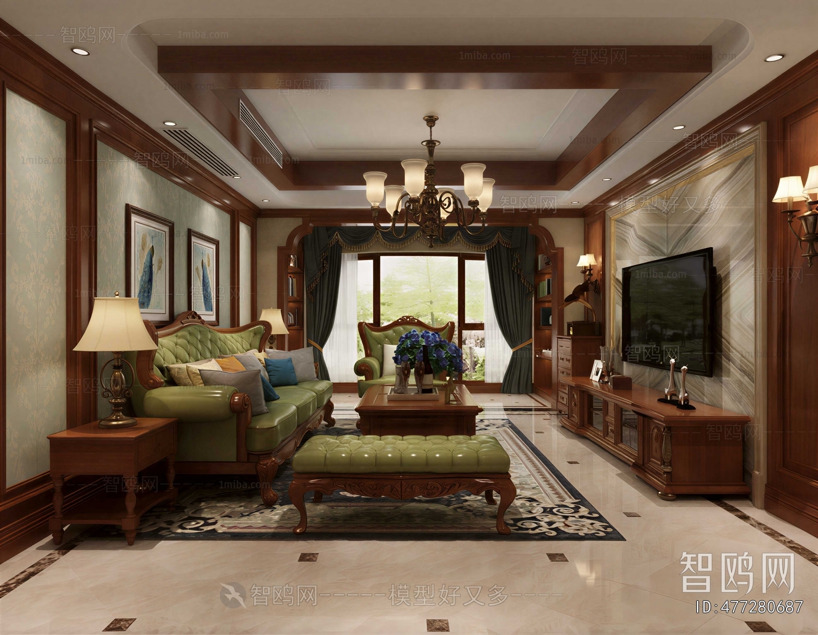 American Style A Living Room