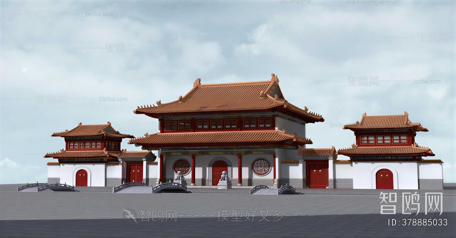 Chinese Style Ancient Architectural Buildings