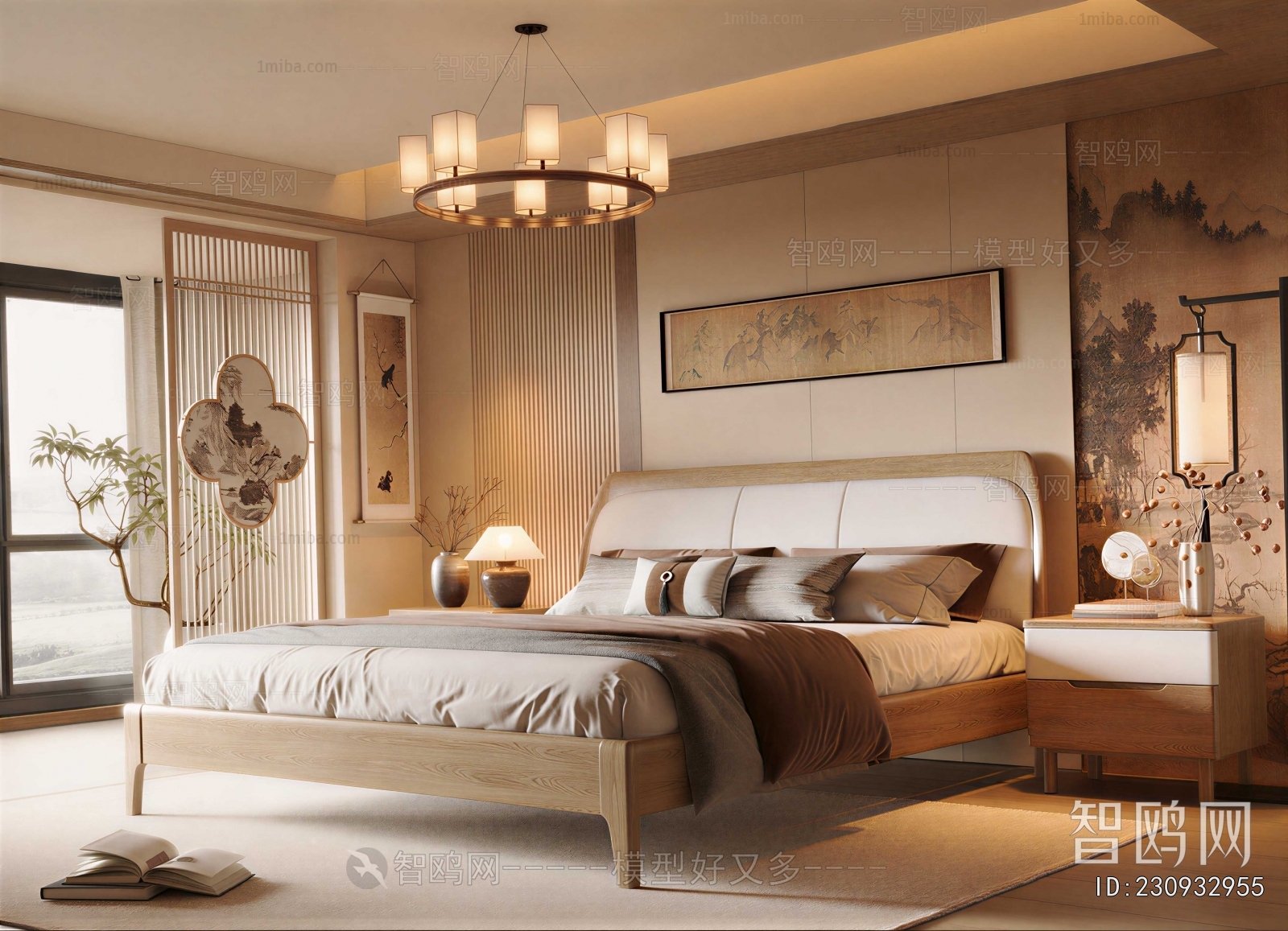 New Chinese Style Bedroom