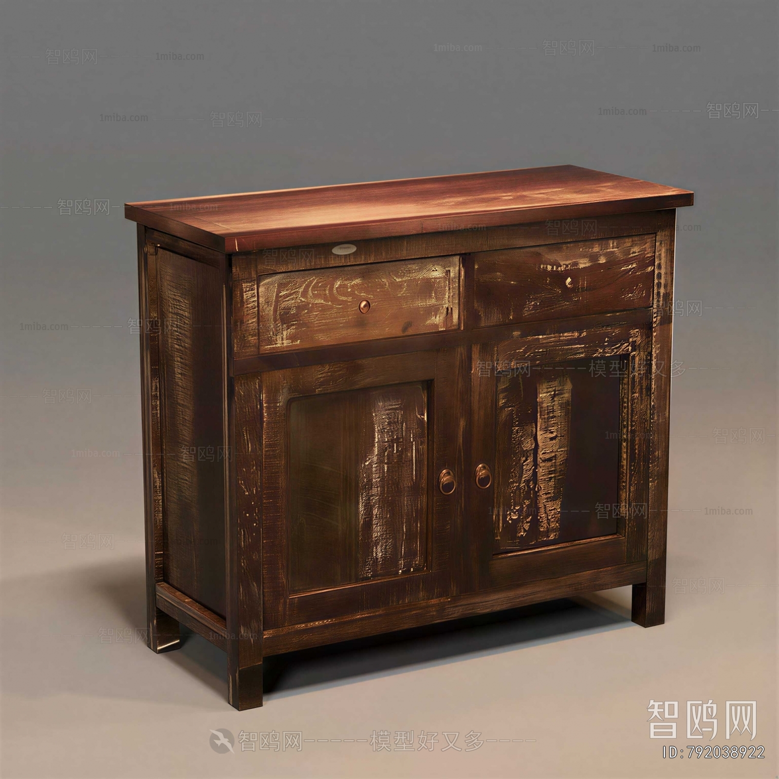 Industrial Style Side Cabinet