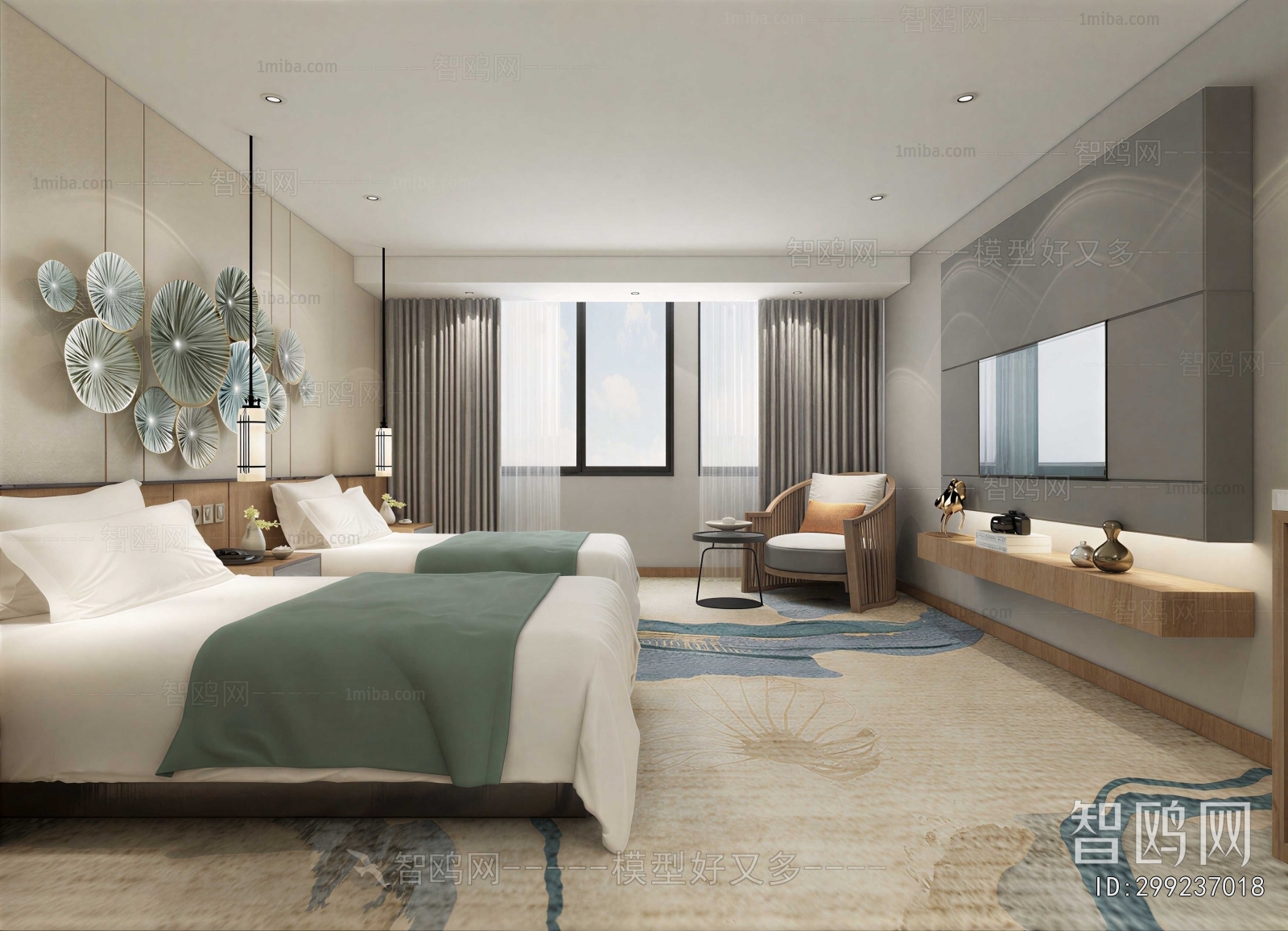Modern Guest Room