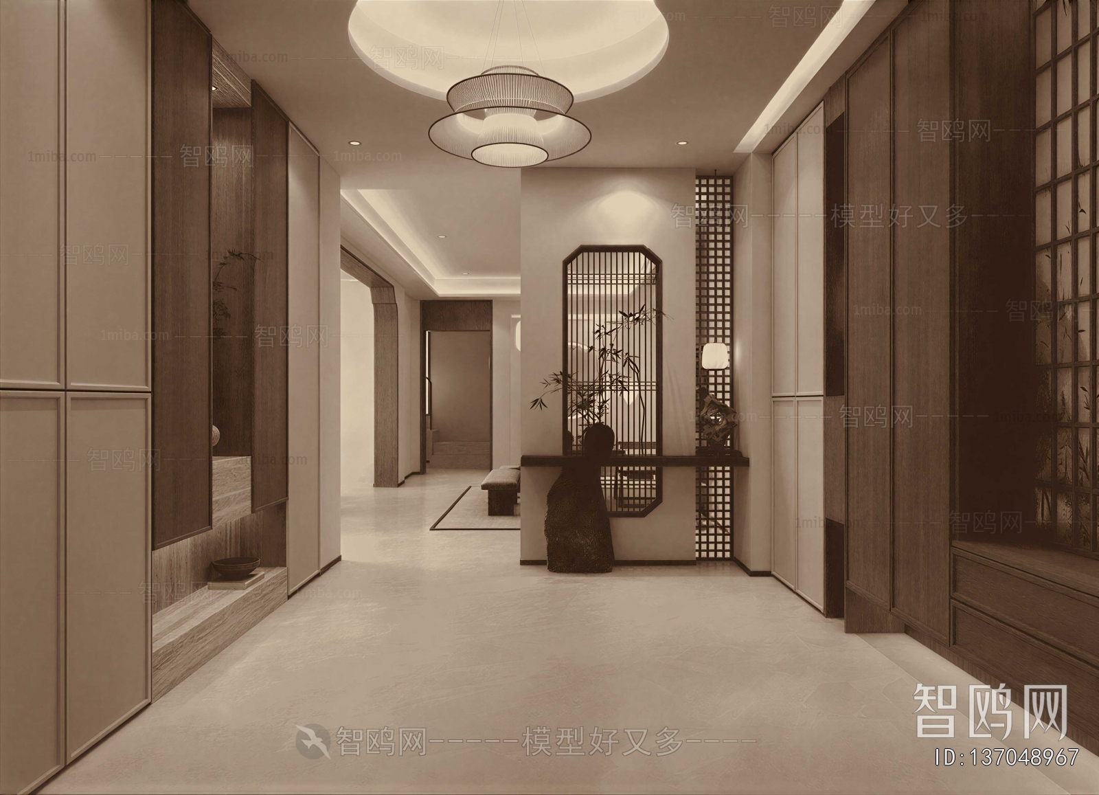 New Chinese Style Hallway
