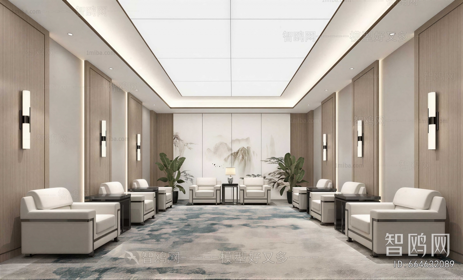 New Chinese Style Reception Room