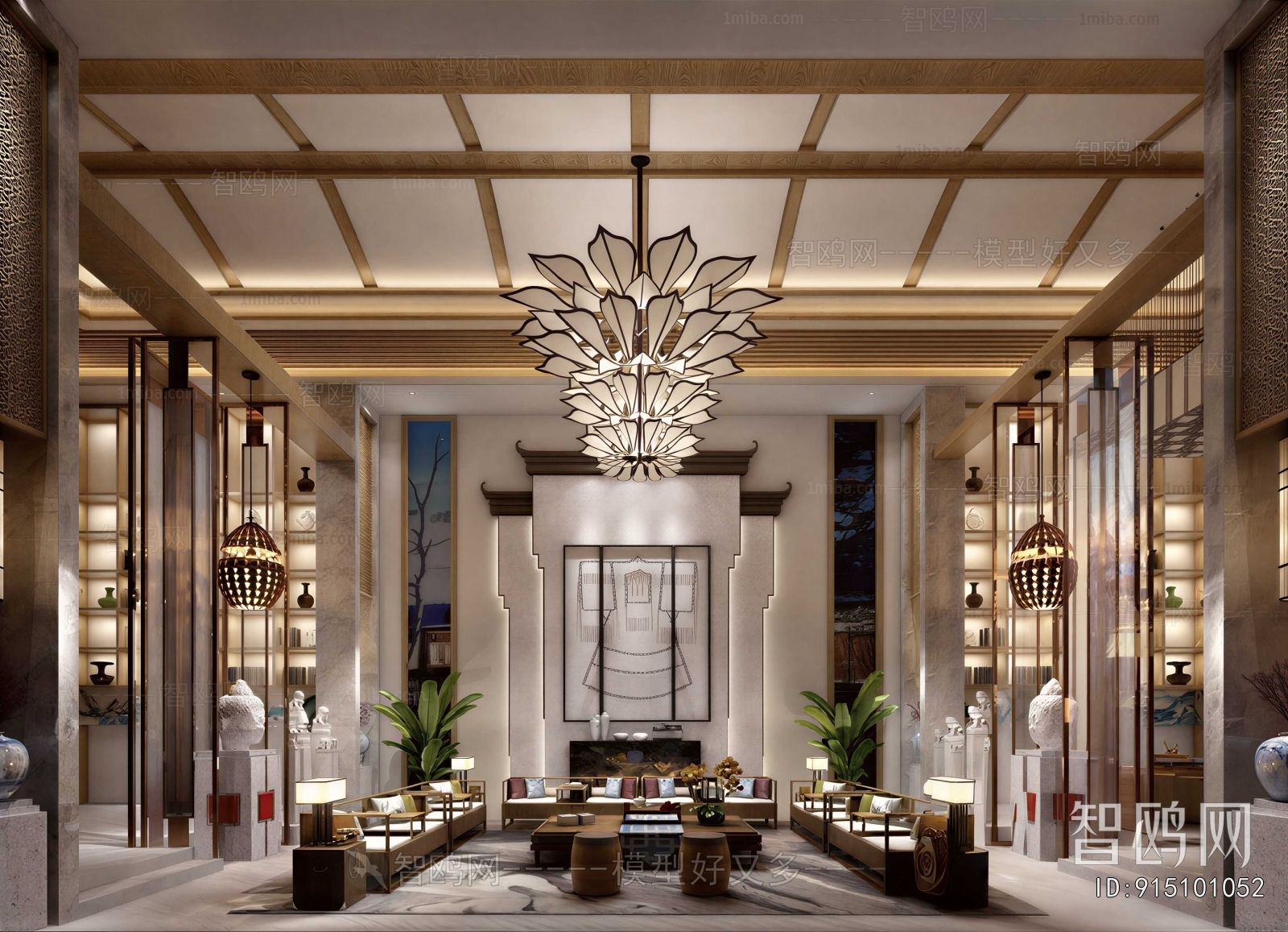 New Chinese Style Lobby Hall