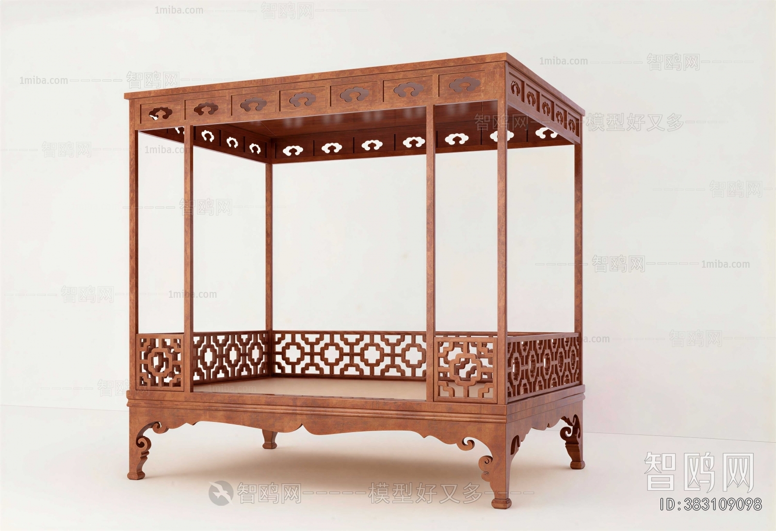 New Chinese Style Double Bed