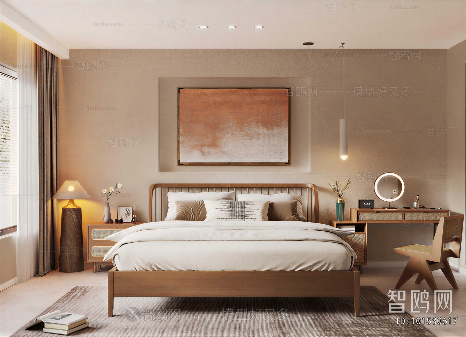 Wabi-sabi Style Bedroom