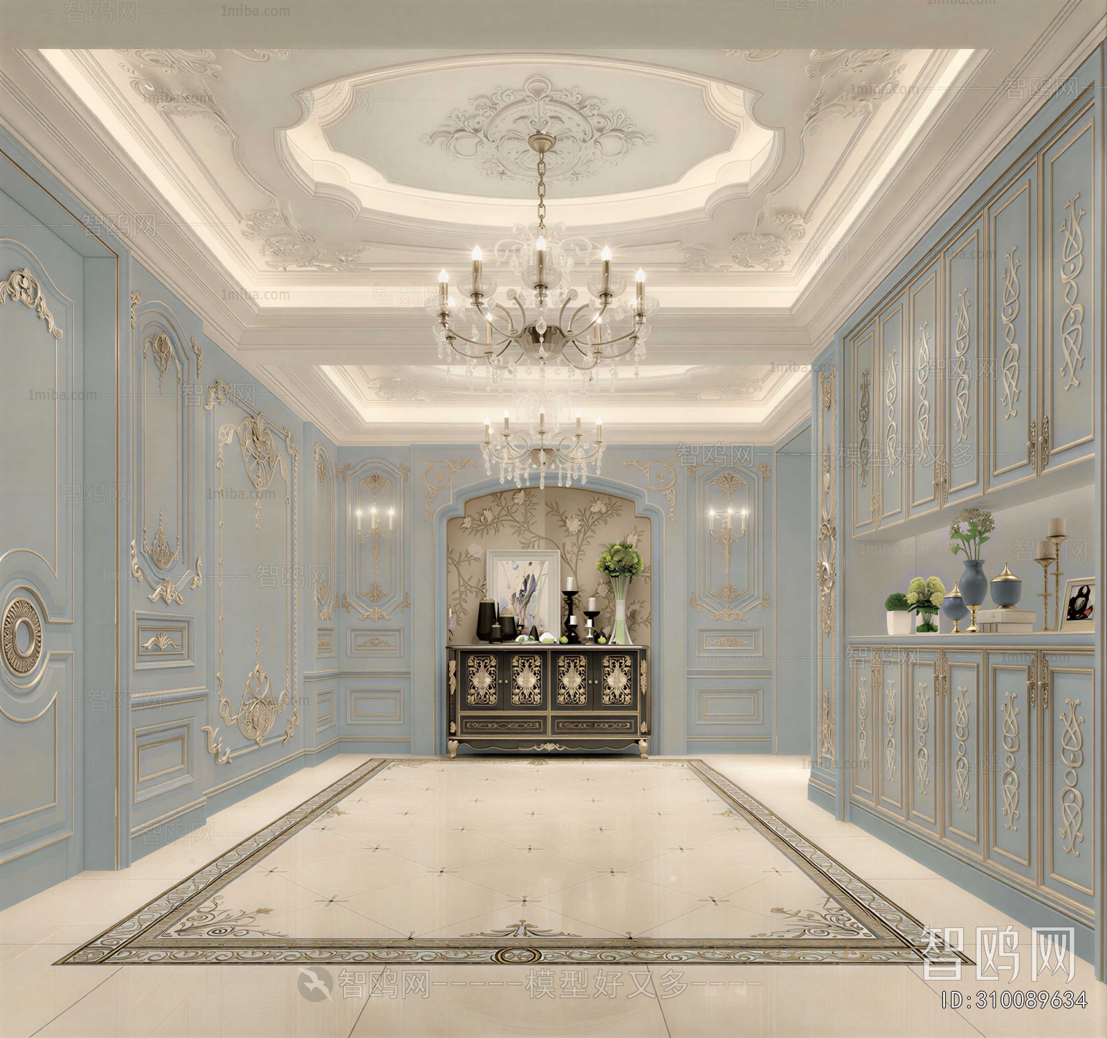 European Style Hallway