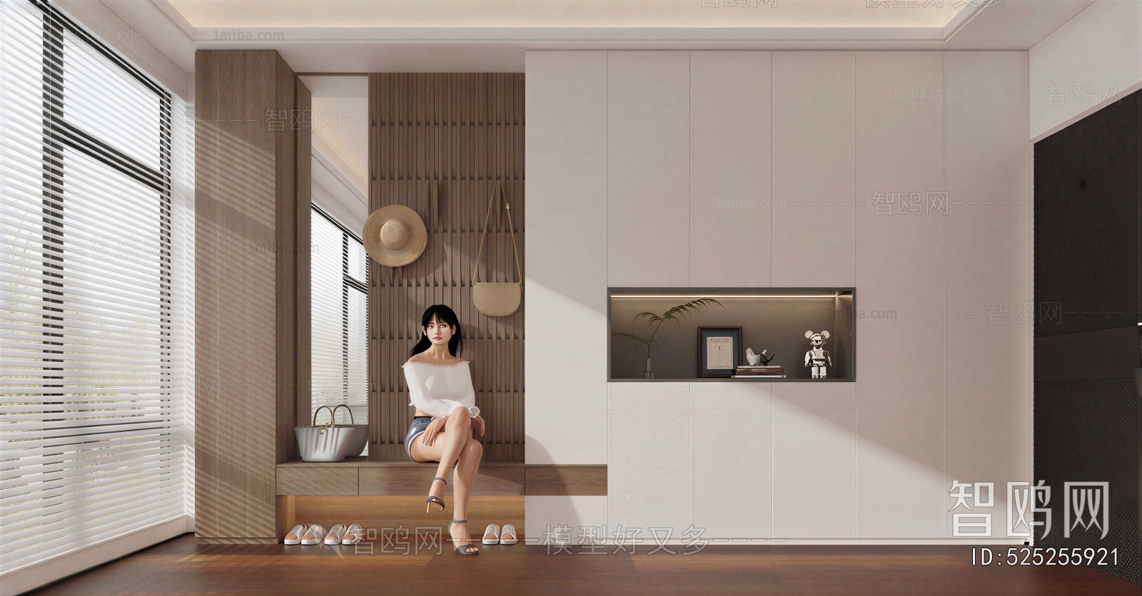 Modern Shoe Cabinet