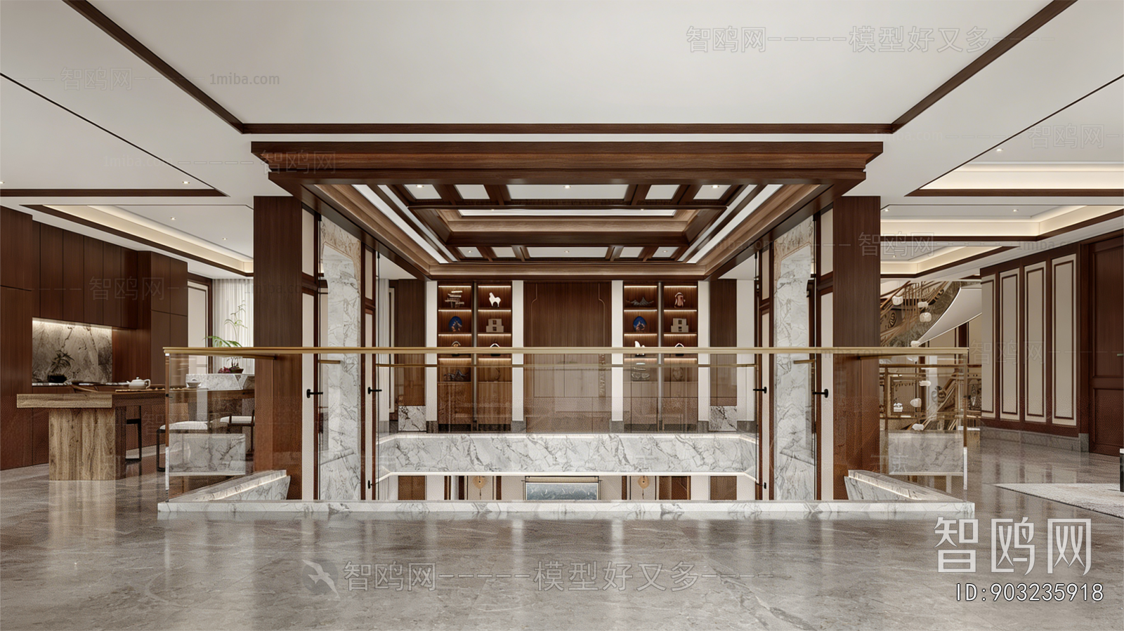 New Chinese Style Hallway