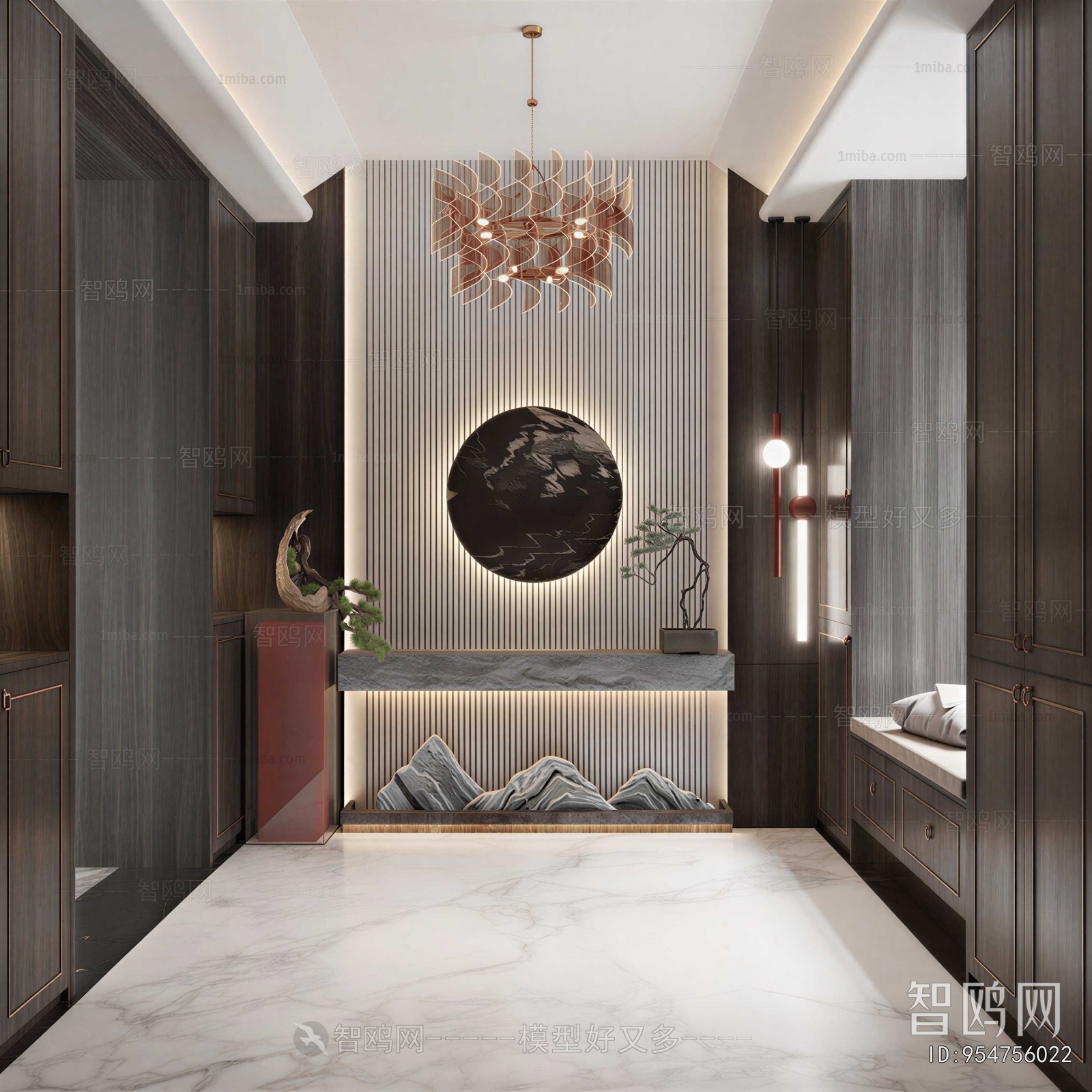 New Chinese Style Hallway